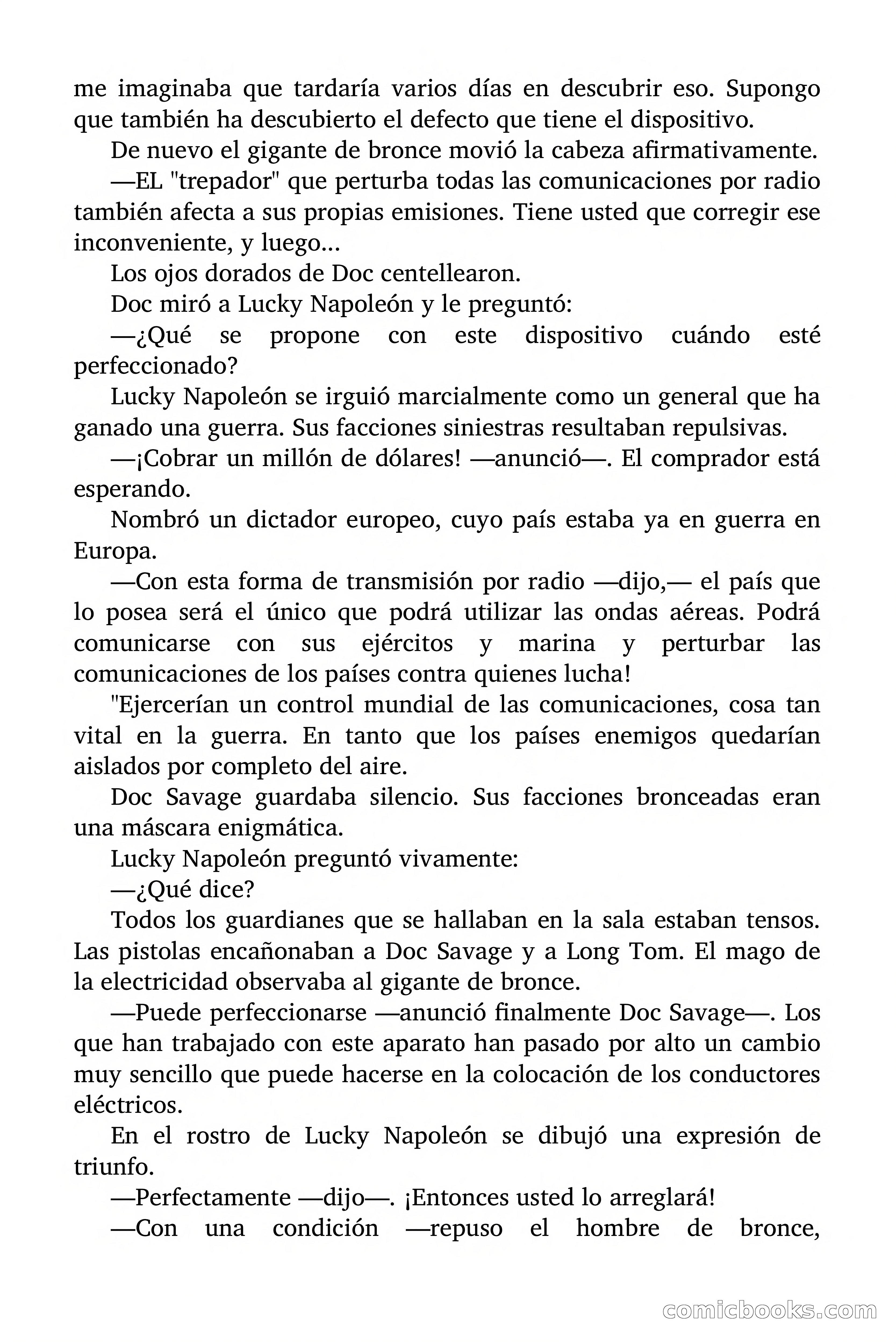 Doc Savage: Herencia diabólica — page 113 of 120