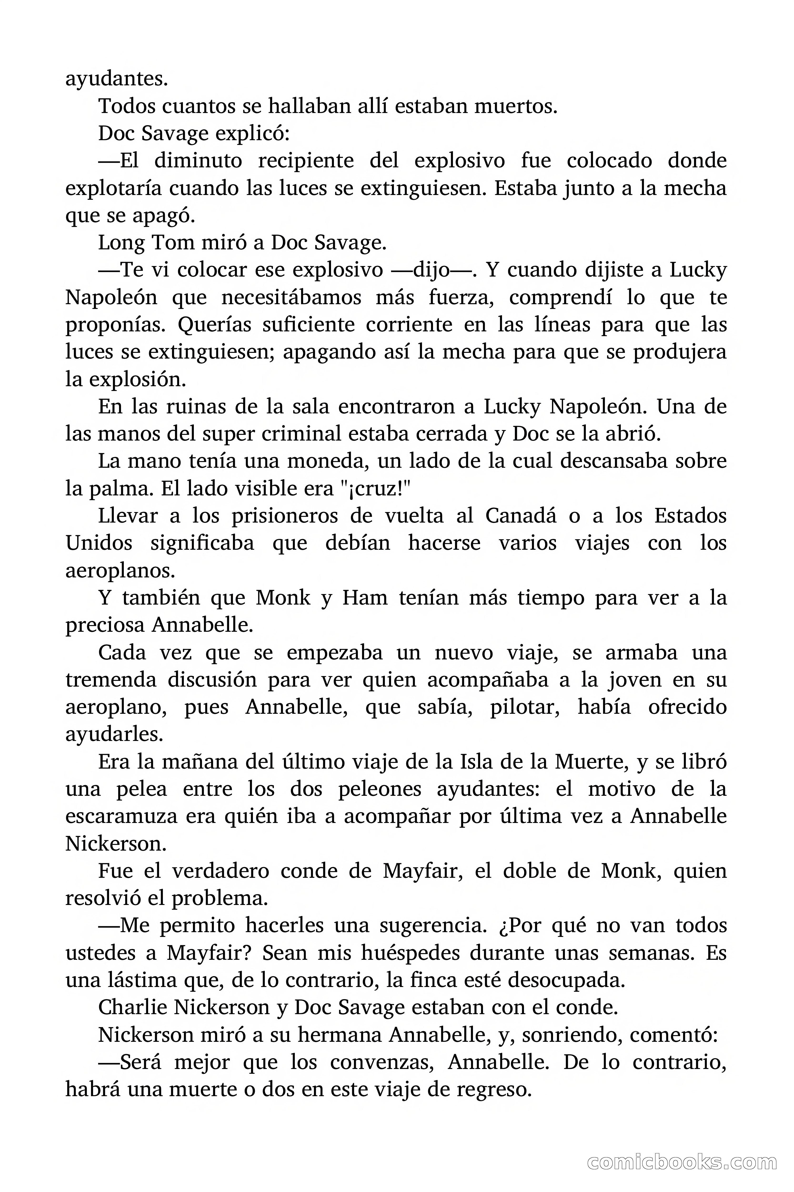 Doc Savage: Herencia diabólica — page 118 of 120