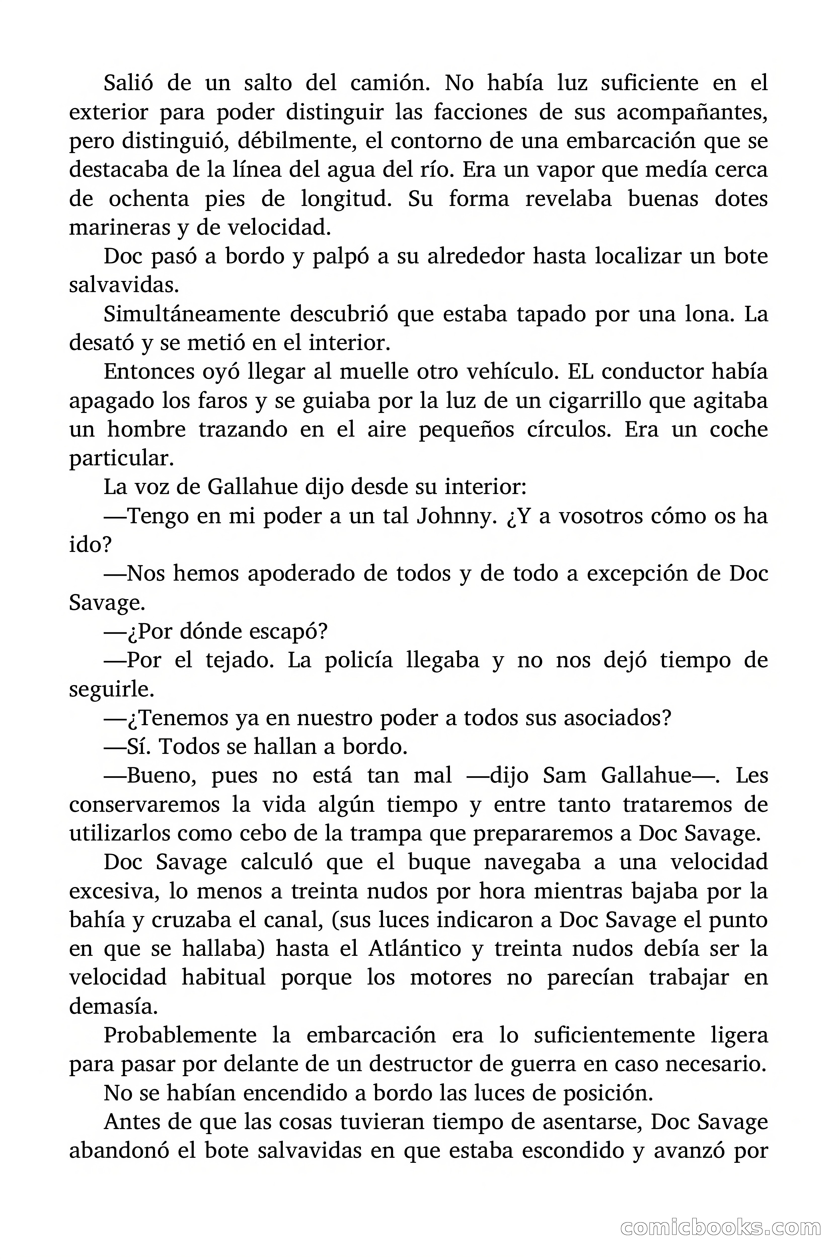 Doc Savage: El Hombre de Oro — page 128 of 137