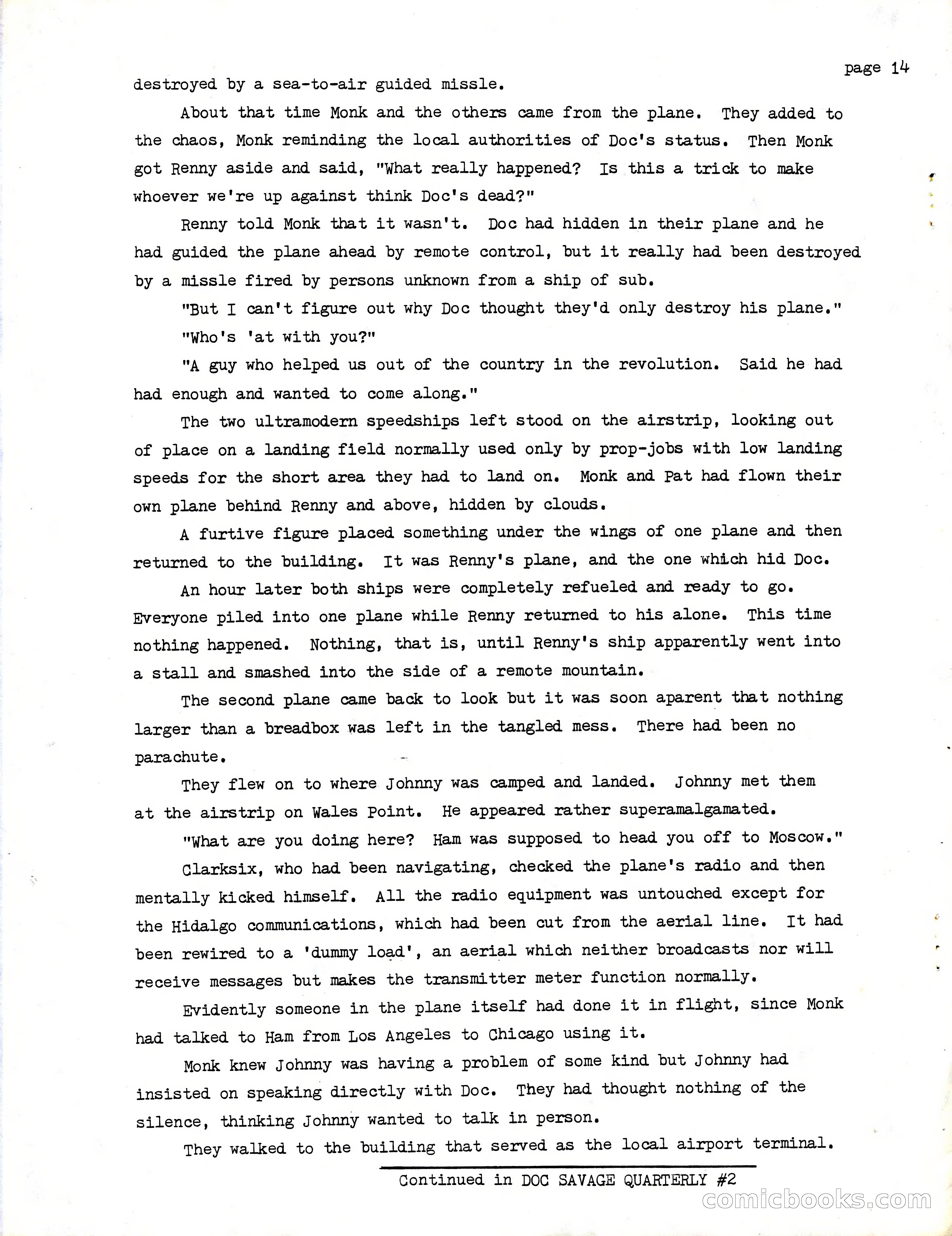 Doc Savage Quarterly — page 14 of 17