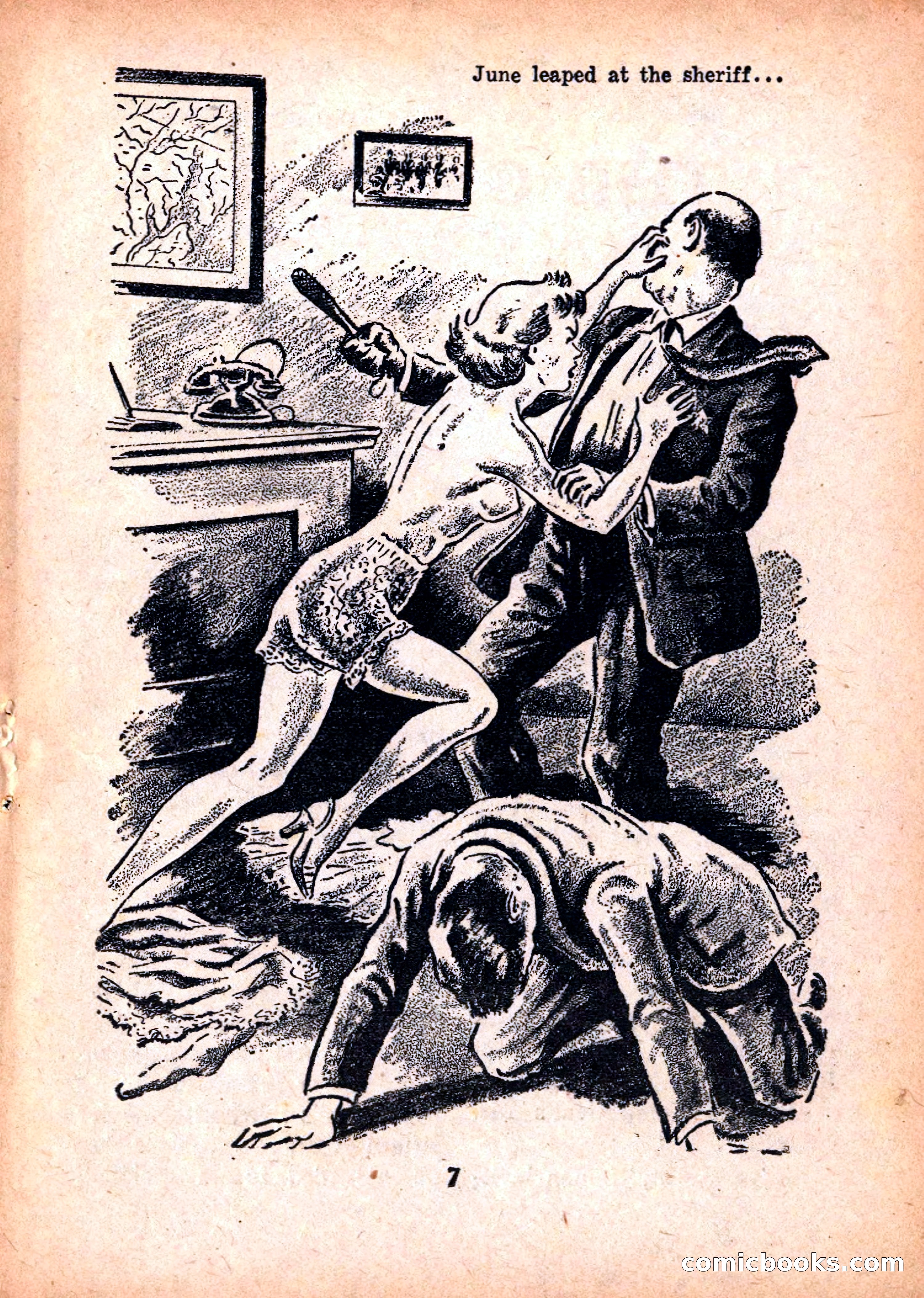 Double Action Detective Magazine, September 1959 — page 7 of 132