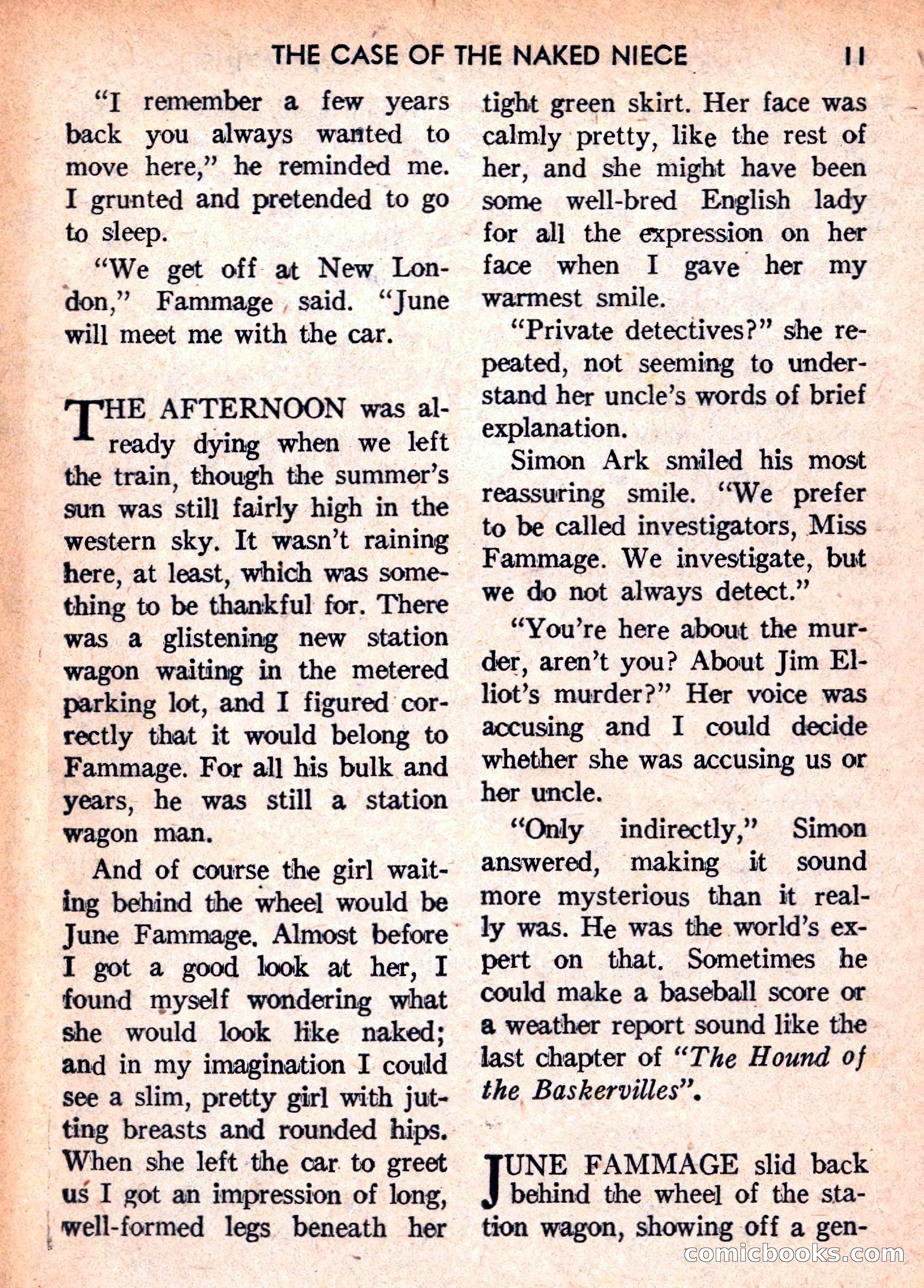 Double Action Detective Magazine, September 1959 — page 11 of 132