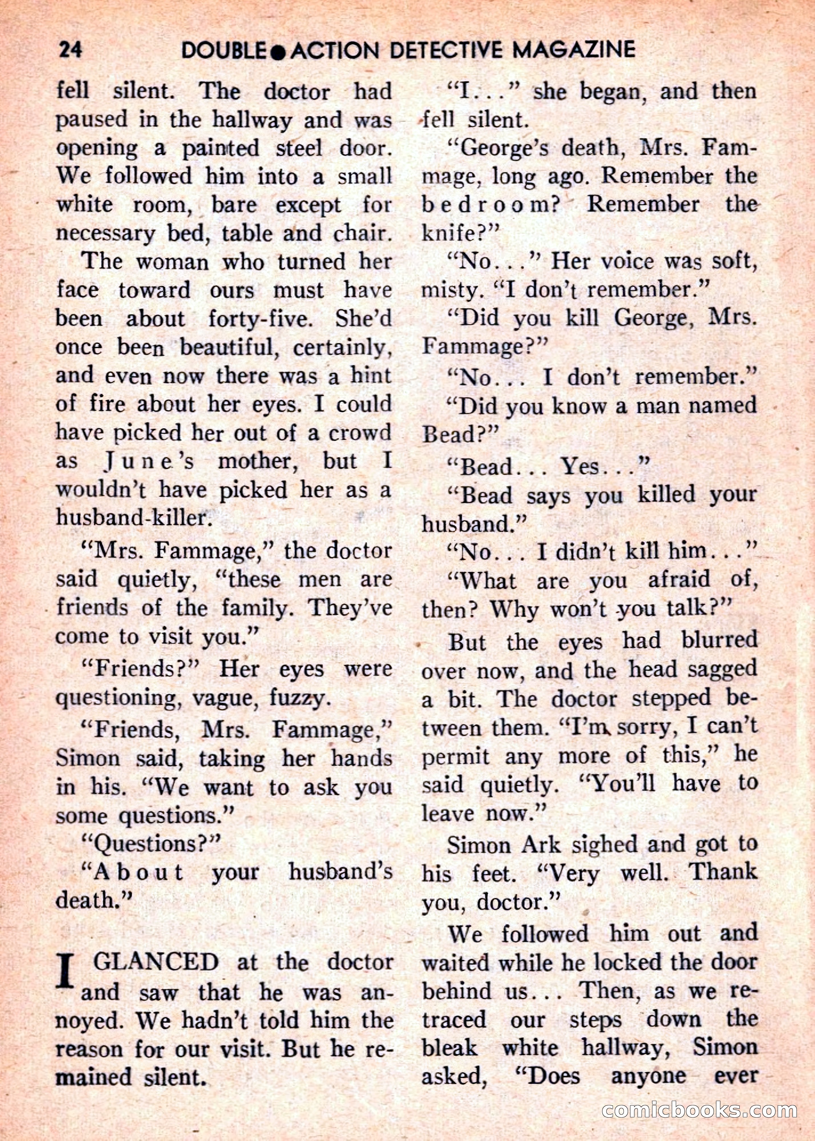 Double Action Detective Magazine, September 1959 — page 24 of 132