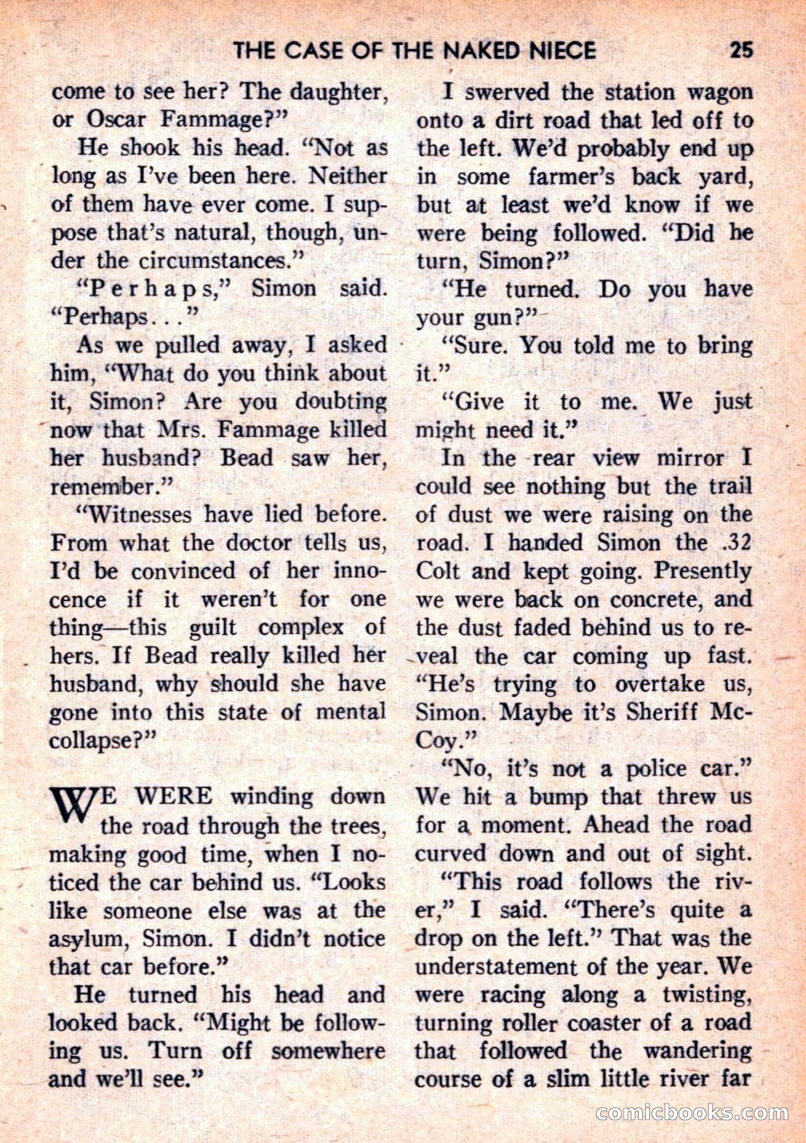 Double Action Detective Magazine, September 1959 — page 25 of 132