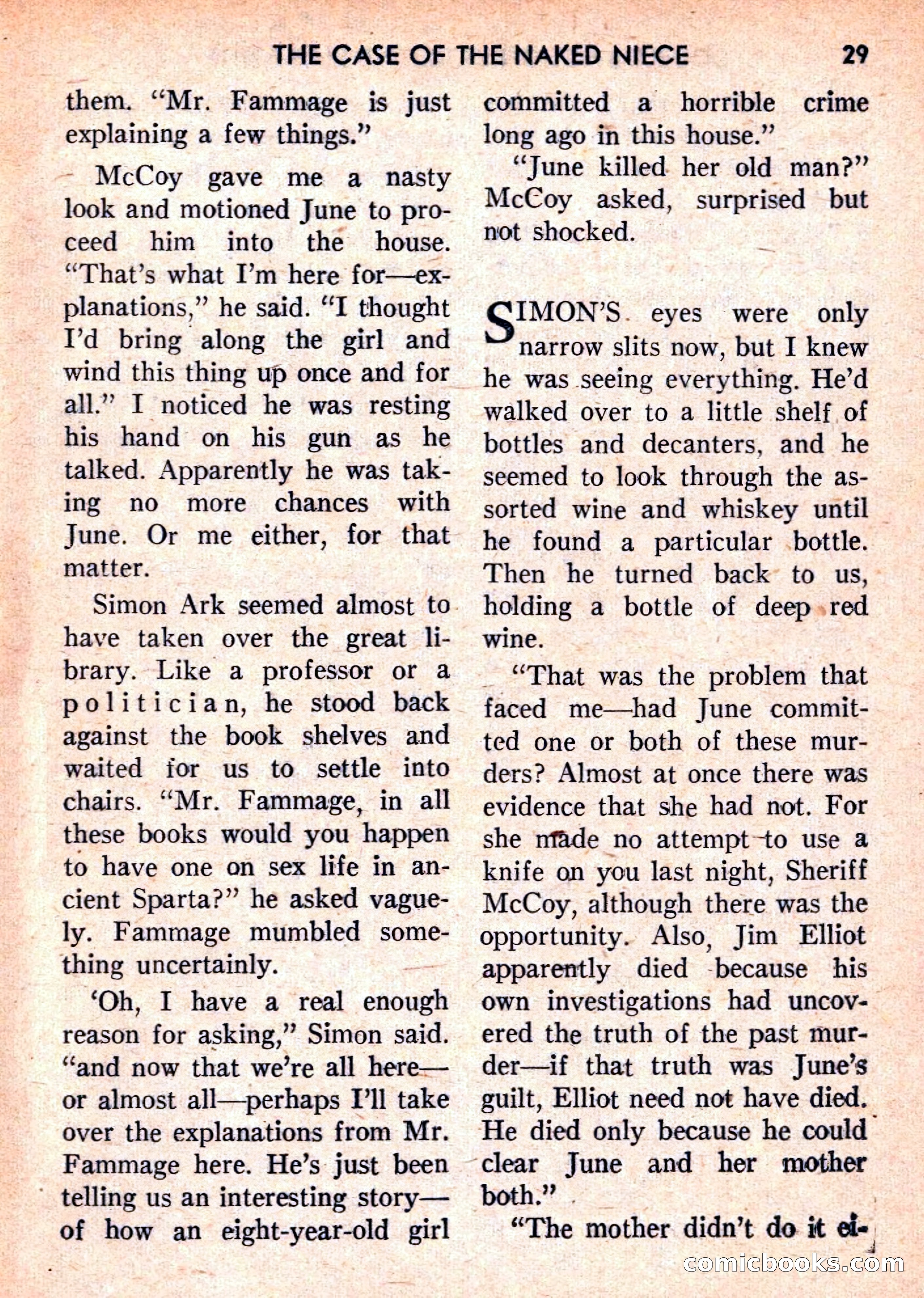 Double Action Detective Magazine, September 1959 — page 29 of 132