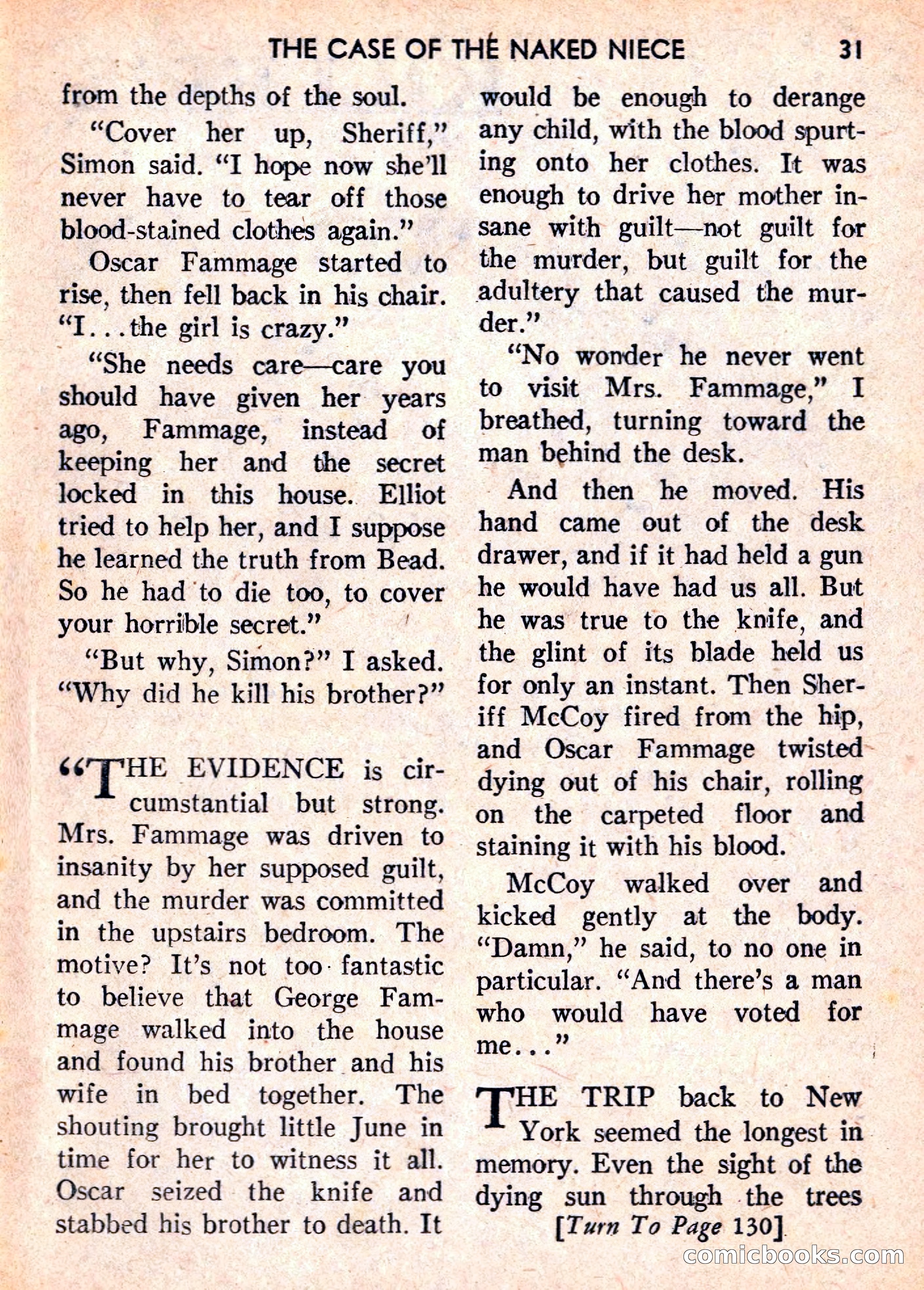 Double Action Detective Magazine, September 1959 — page 31 of 132