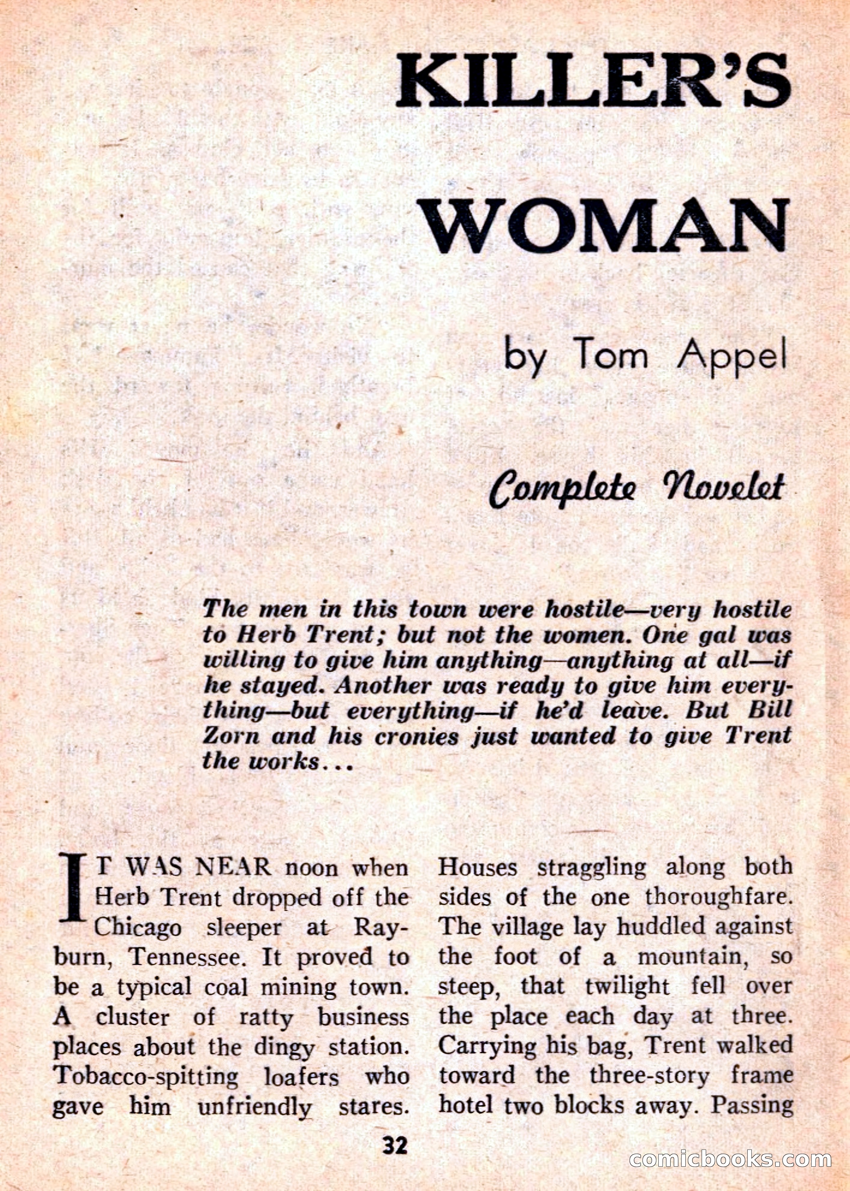 Double Action Detective Magazine, September 1959 — page 32 of 132