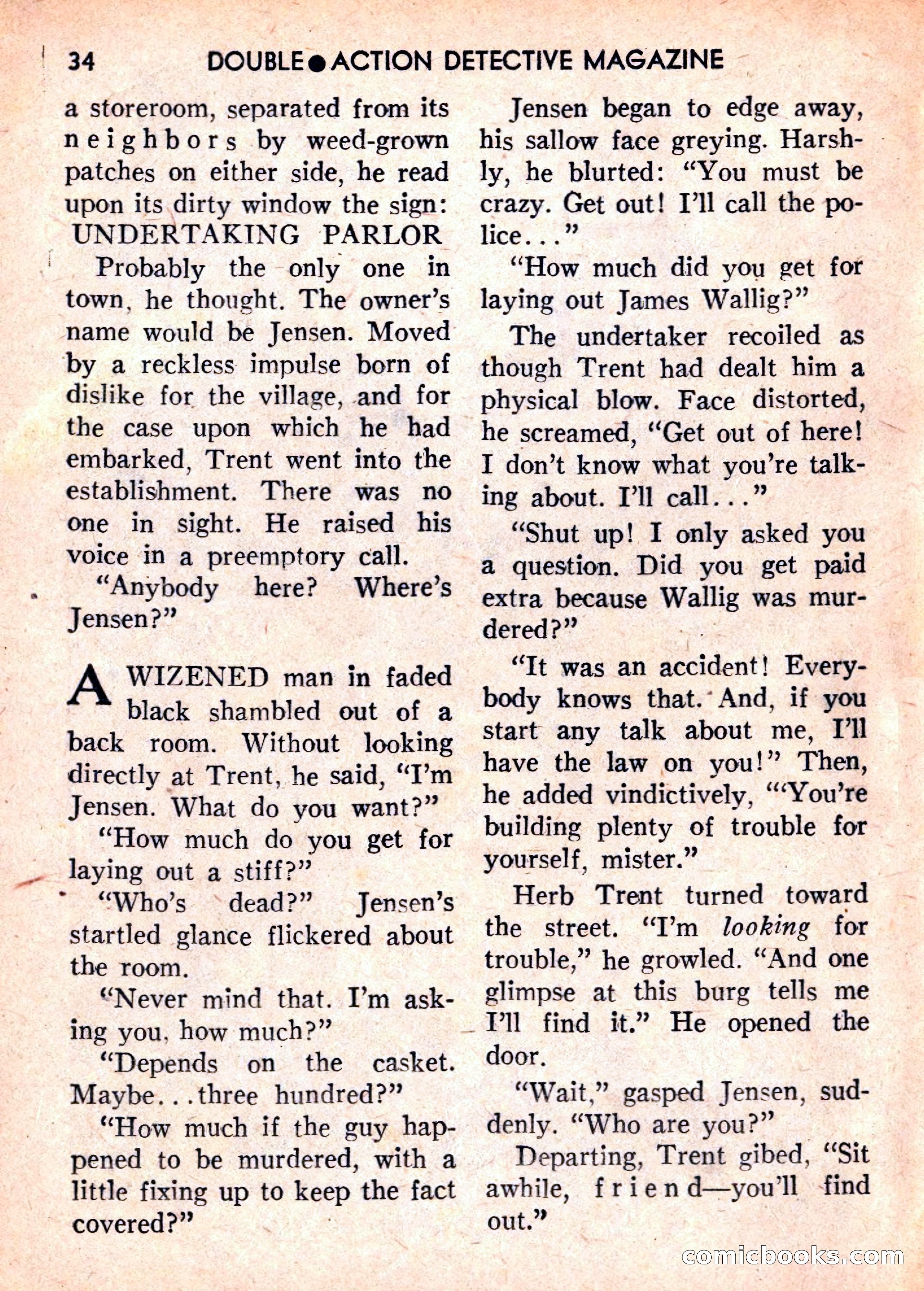 Double Action Detective Magazine, September 1959 — page 34 of 132