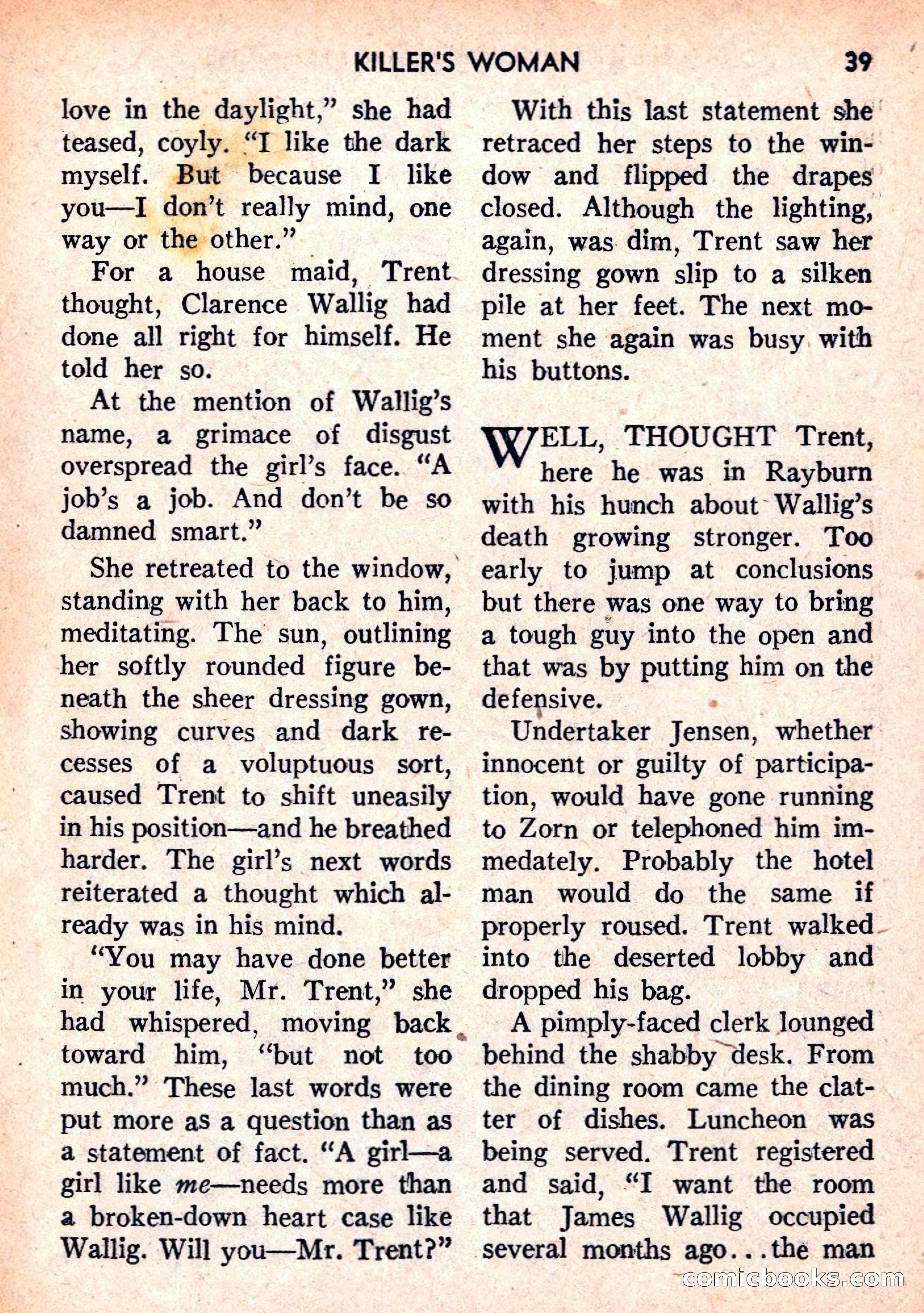 Double Action Detective Magazine, September 1959 — page 39 of 132