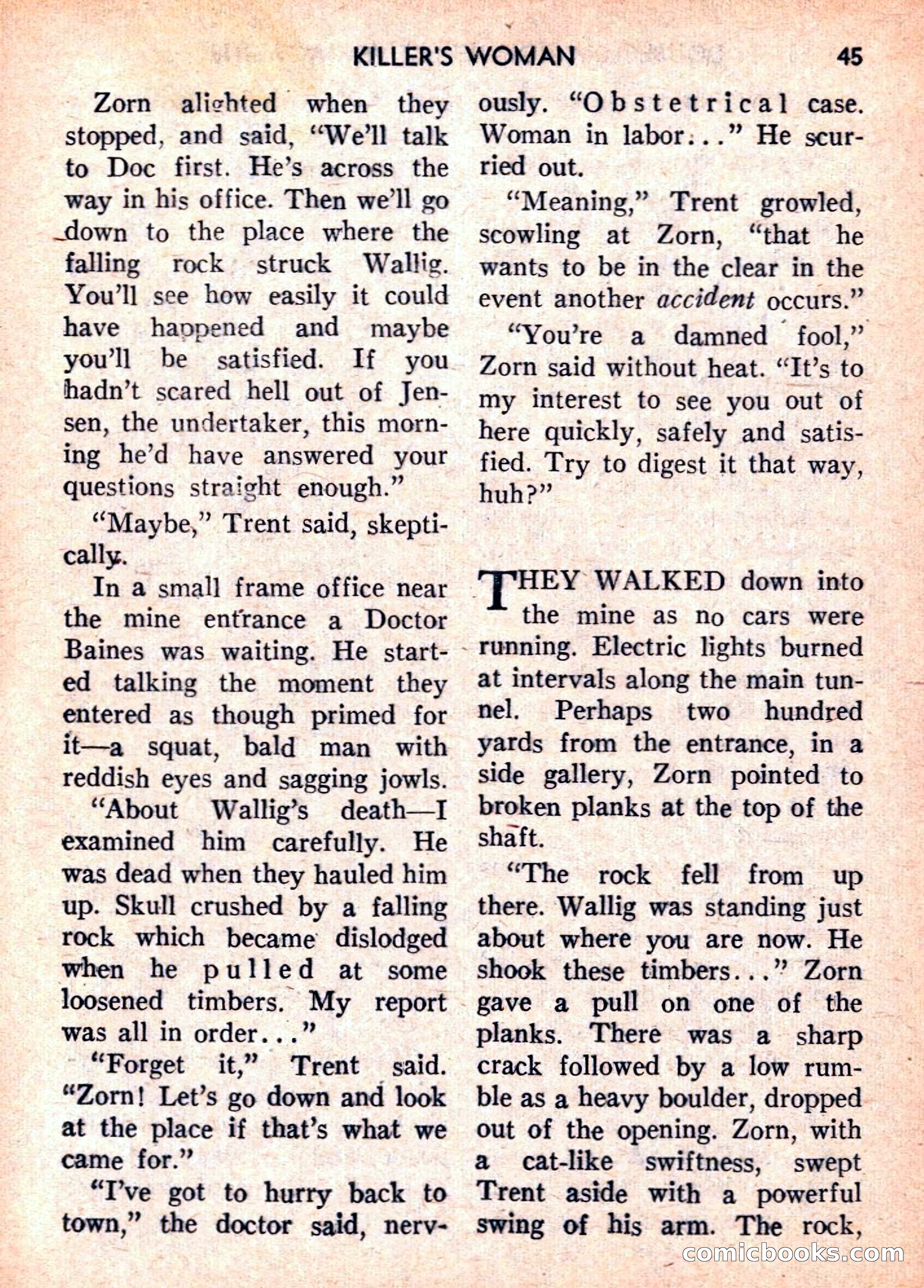 Double Action Detective Magazine, September 1959 — page 45 of 132