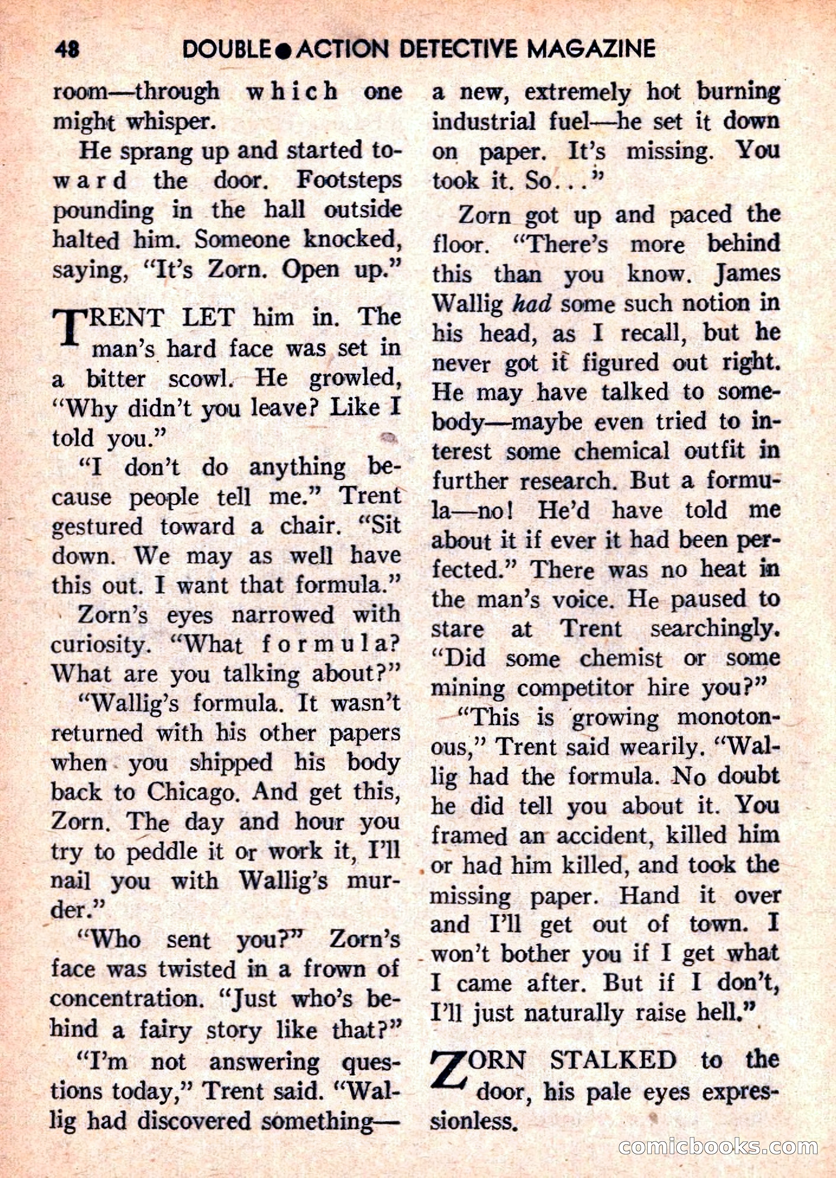 Double Action Detective Magazine, September 1959 — page 48 of 132