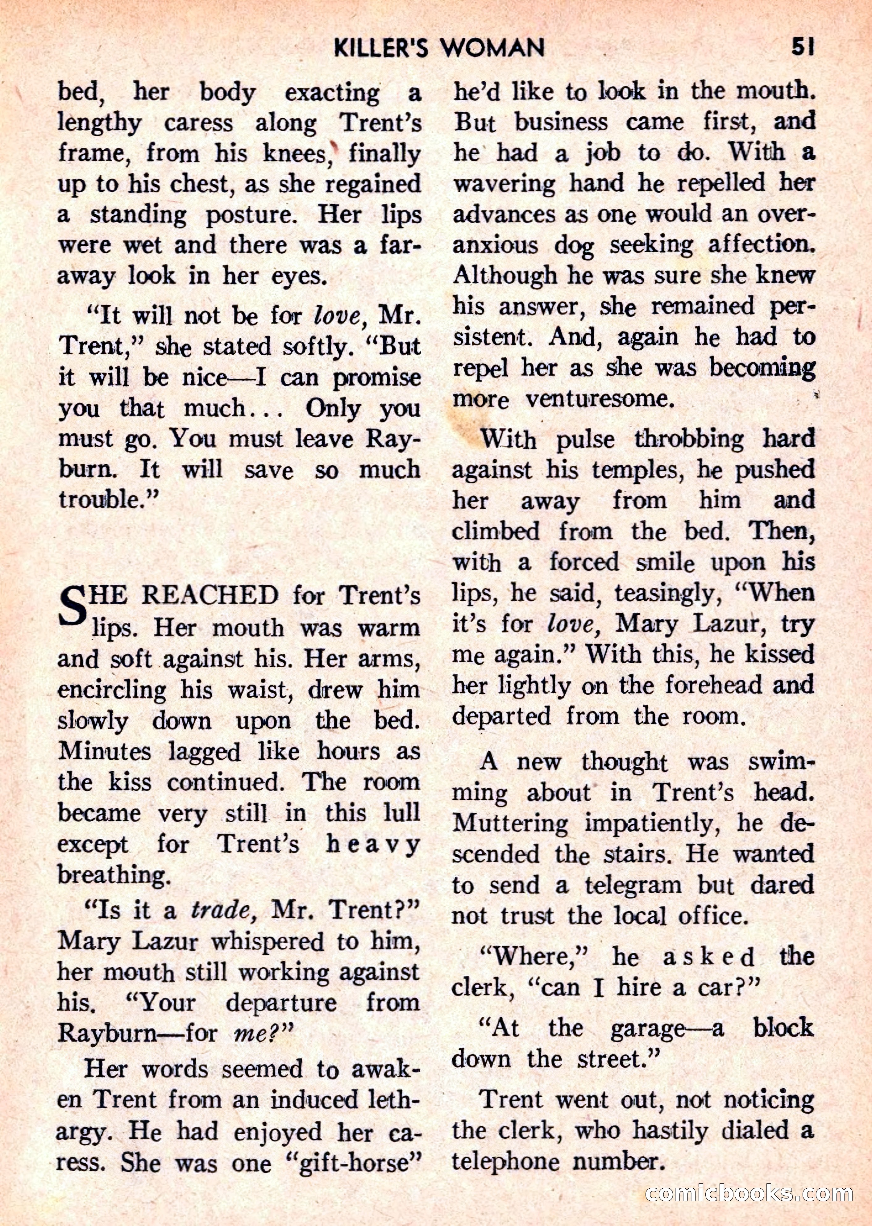 Double Action Detective Magazine, September 1959 — page 51 of 132
