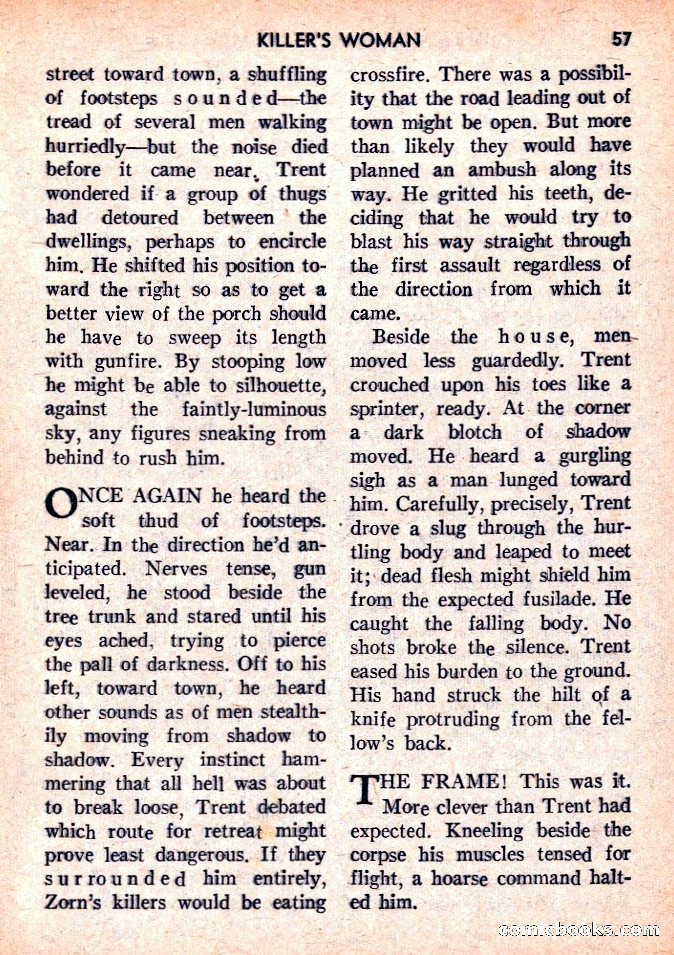 Double Action Detective Magazine, September 1959 — page 57 of 132