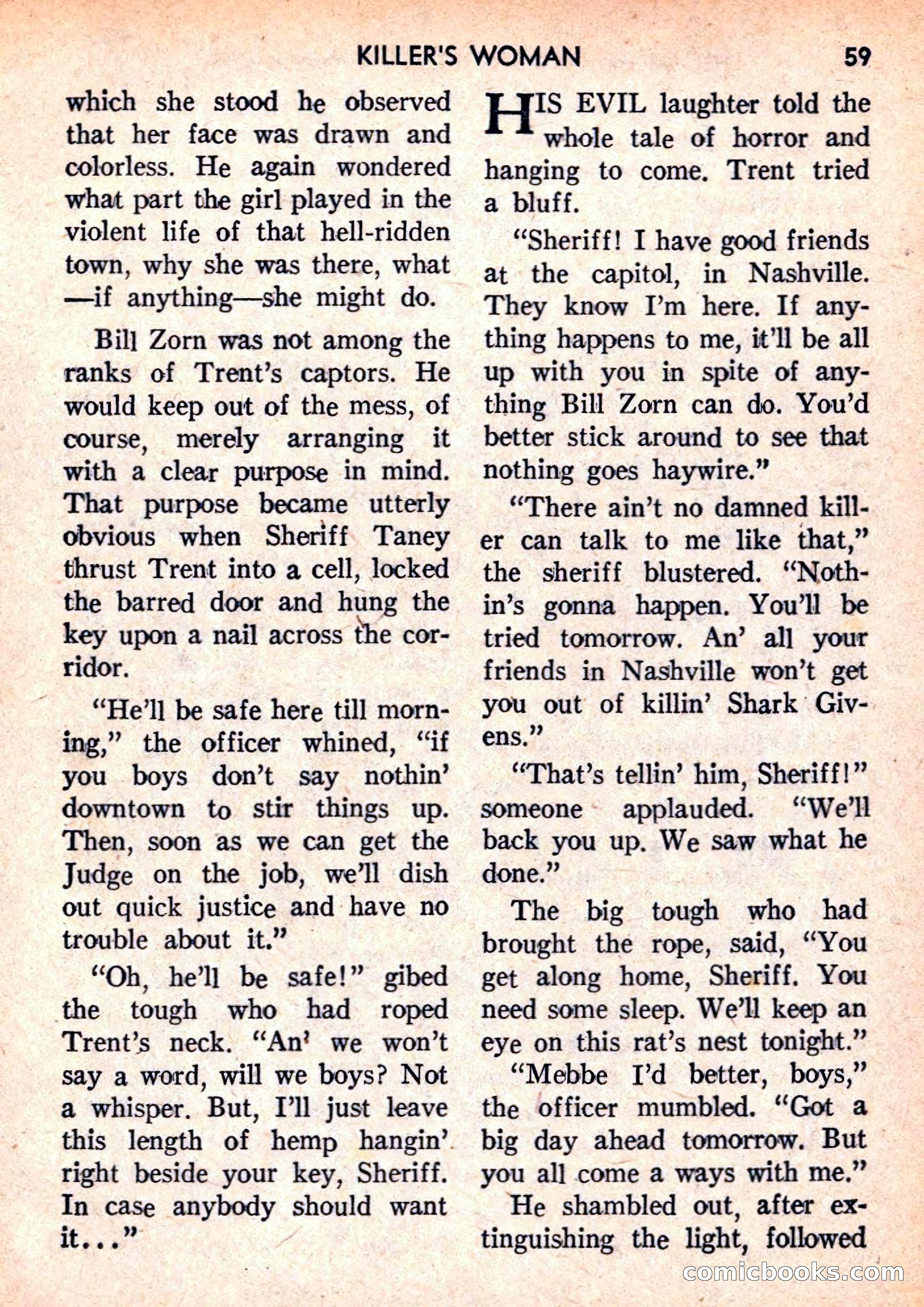 Double Action Detective Magazine, September 1959 — page 59 of 132