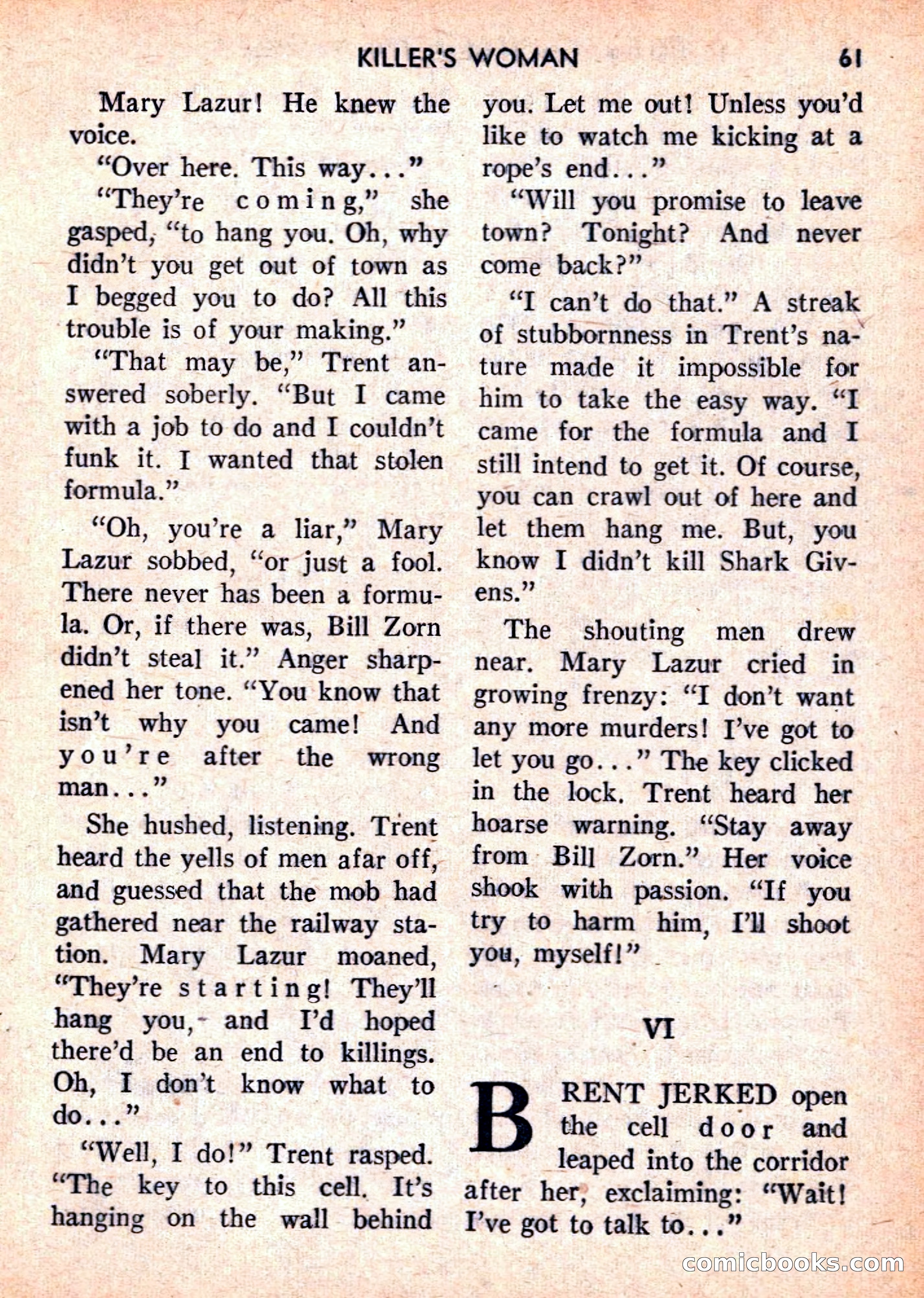 Double Action Detective Magazine, September 1959 — page 61 of 132