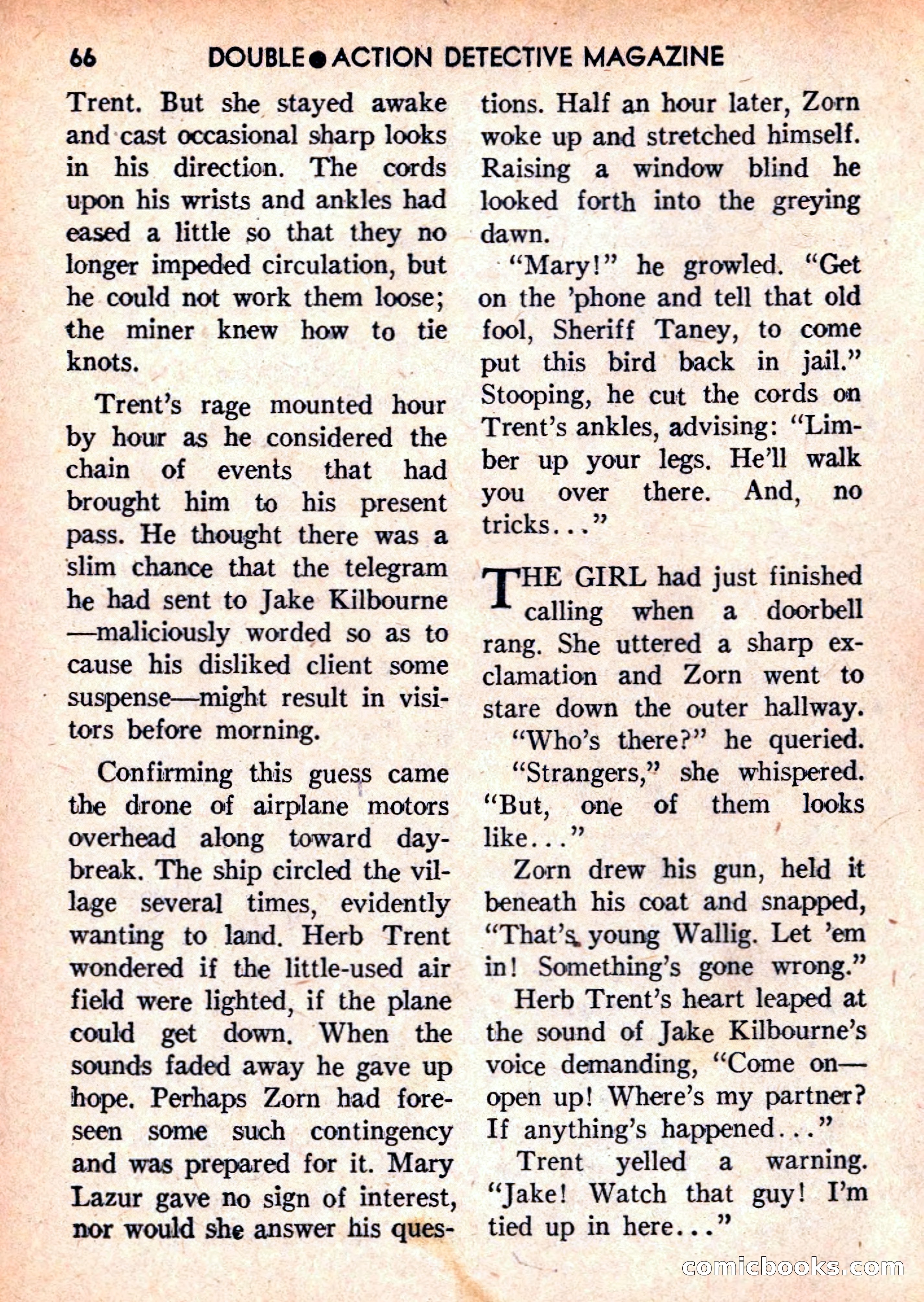 Double Action Detective Magazine, September 1959 — page 66 of 132
