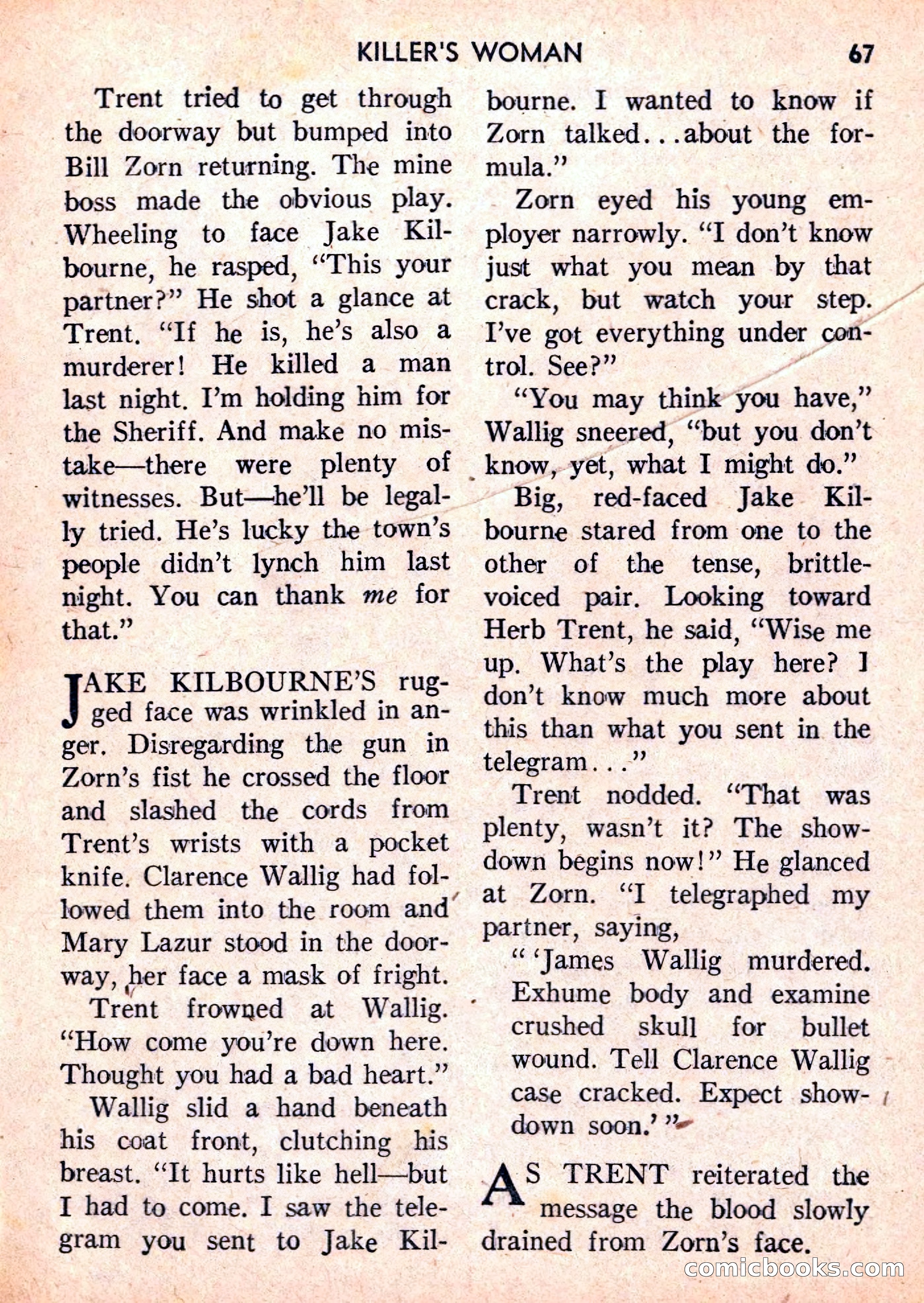 Double Action Detective Magazine, September 1959 — page 67 of 132