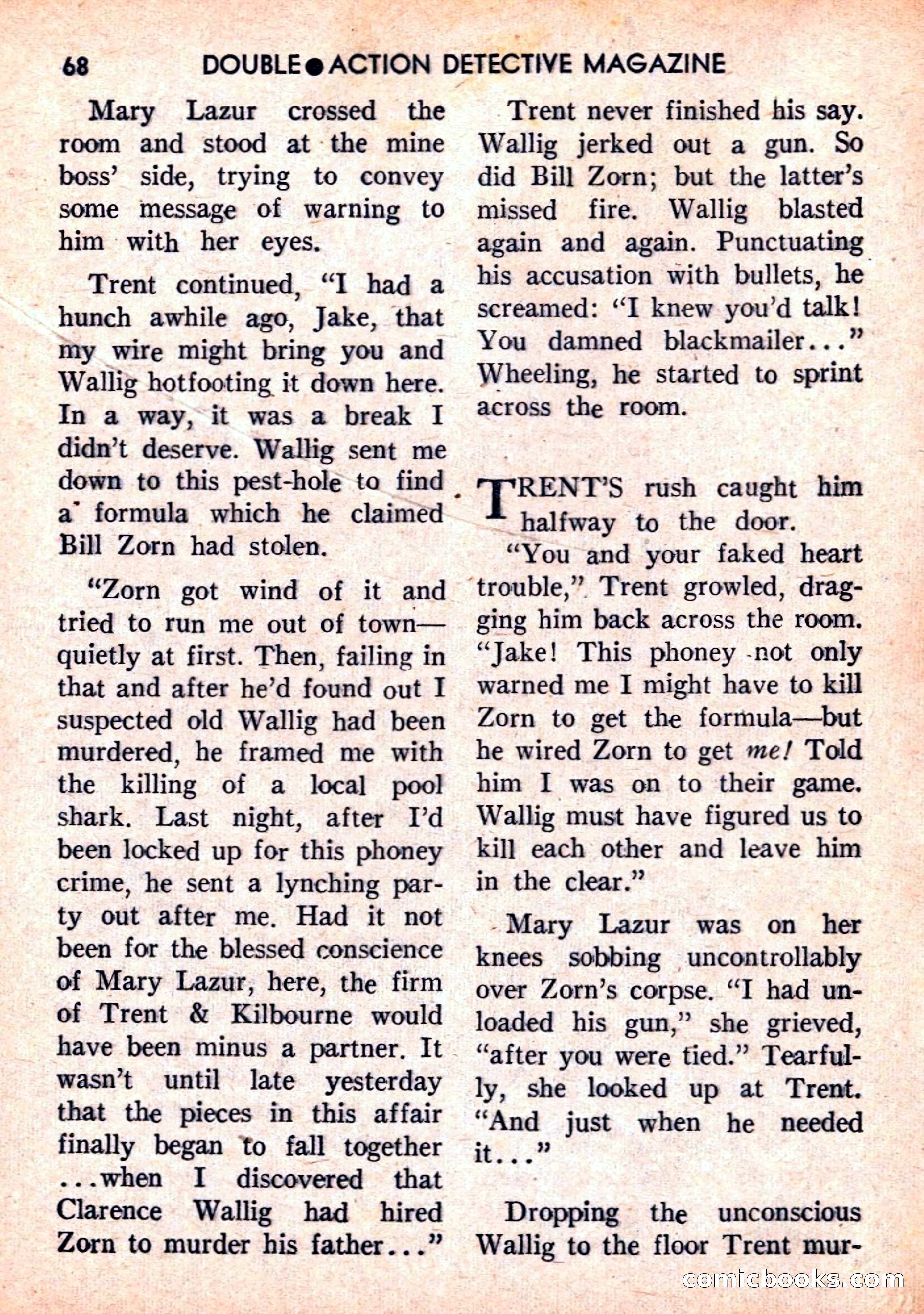 Double Action Detective Magazine, September 1959 — page 68 of 132