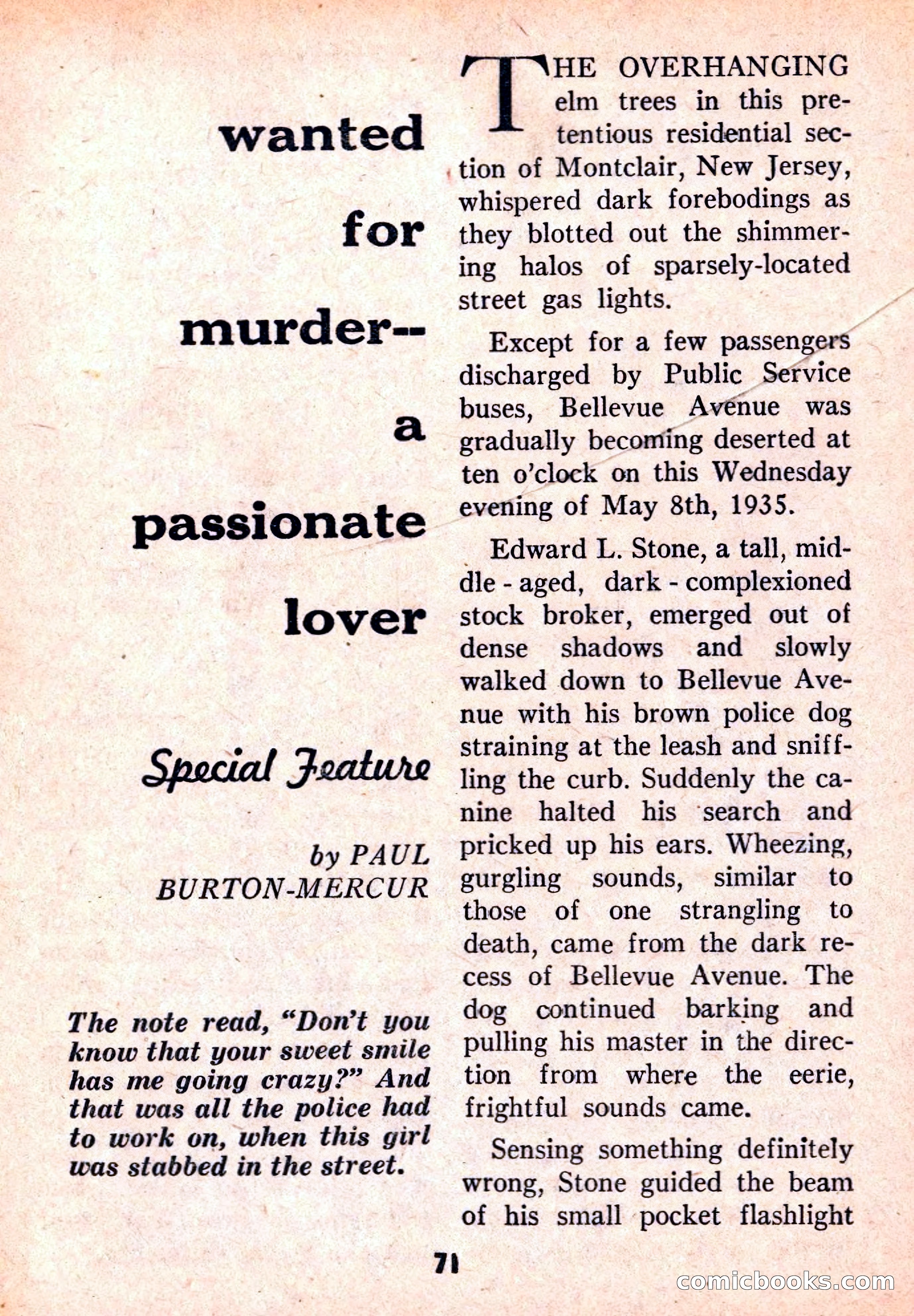 Double Action Detective Magazine, September 1959 — page 71 of 132