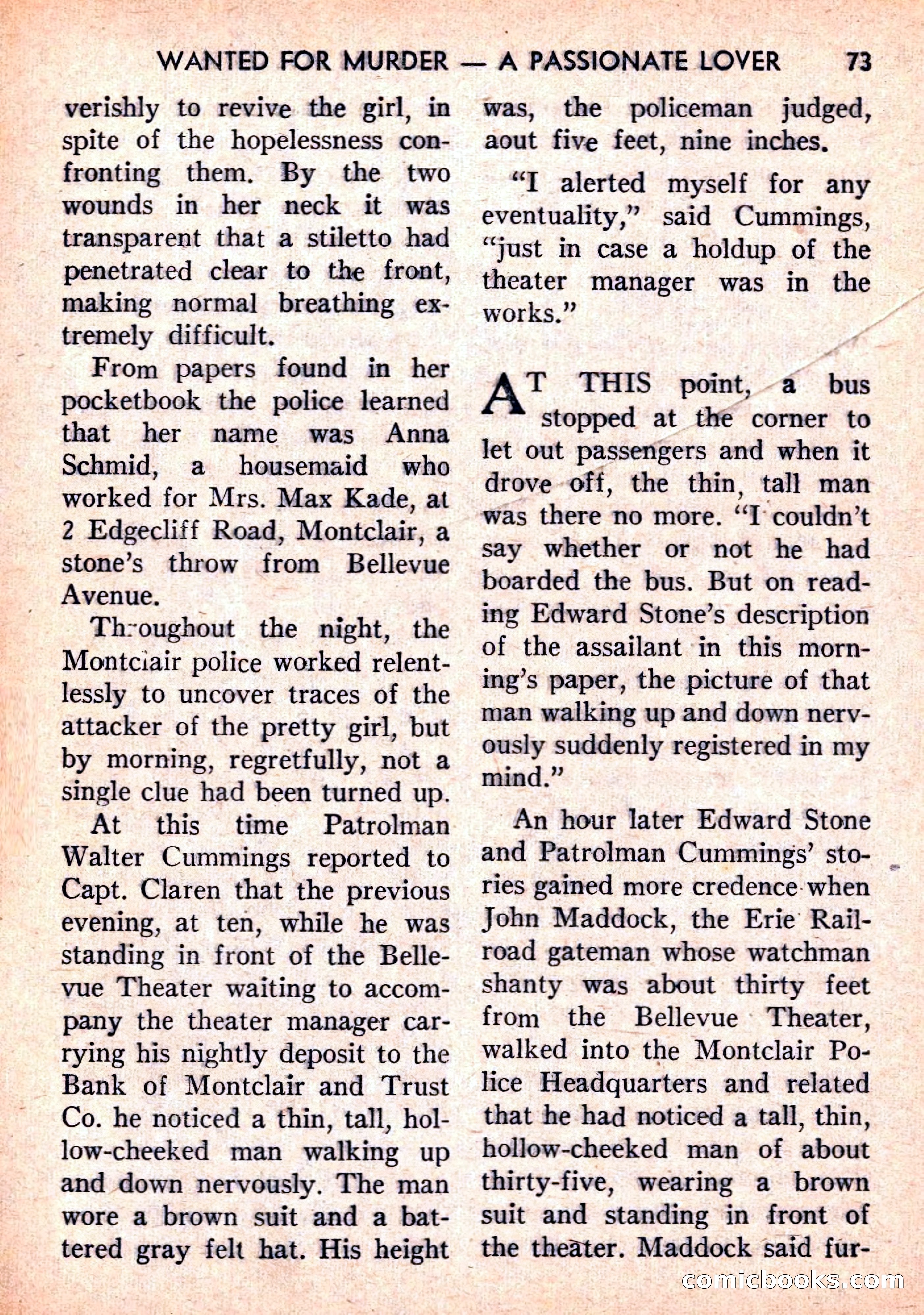 Double Action Detective Magazine, September 1959 — page 73 of 132