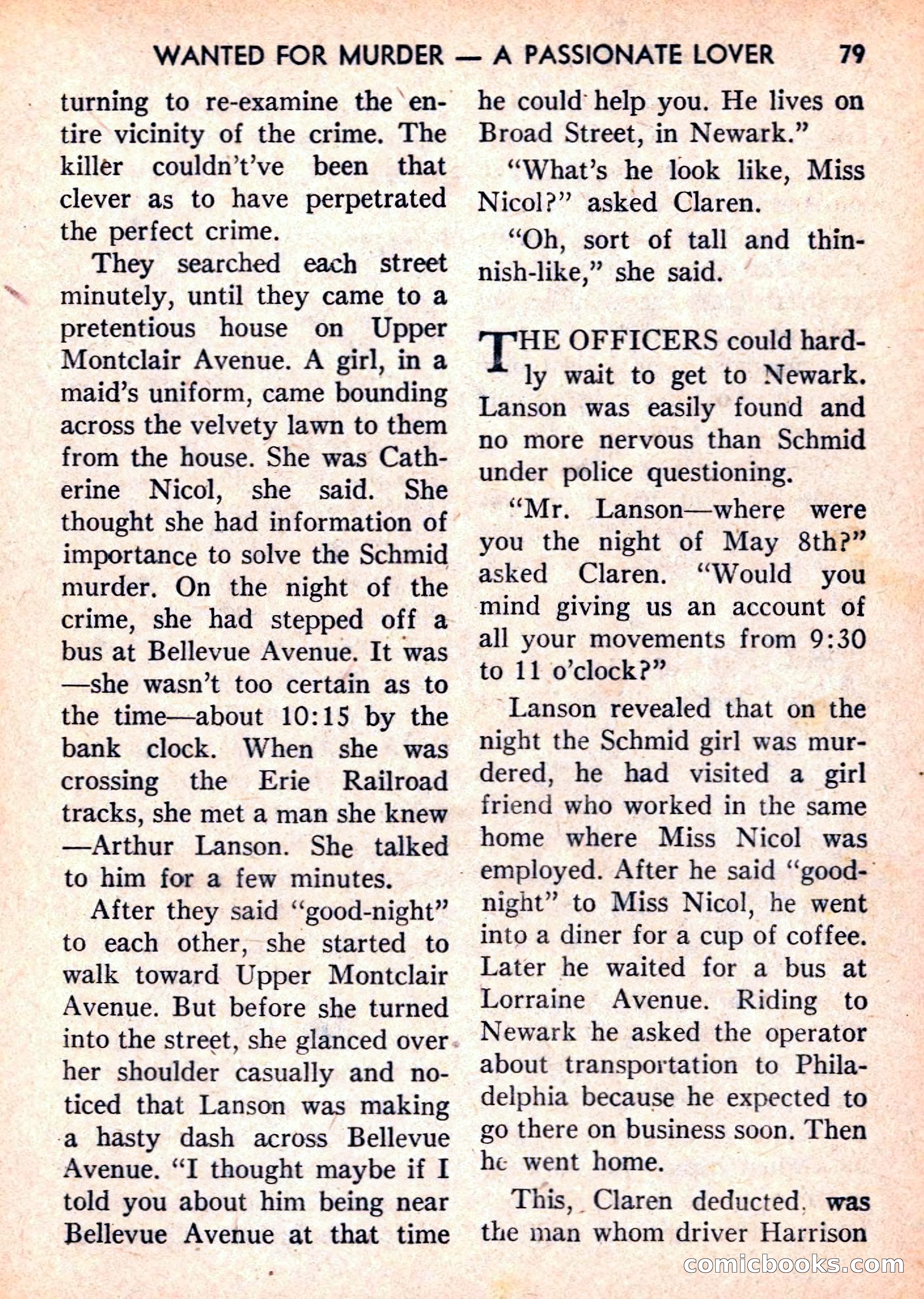 Double Action Detective Magazine, September 1959 — page 79 of 132