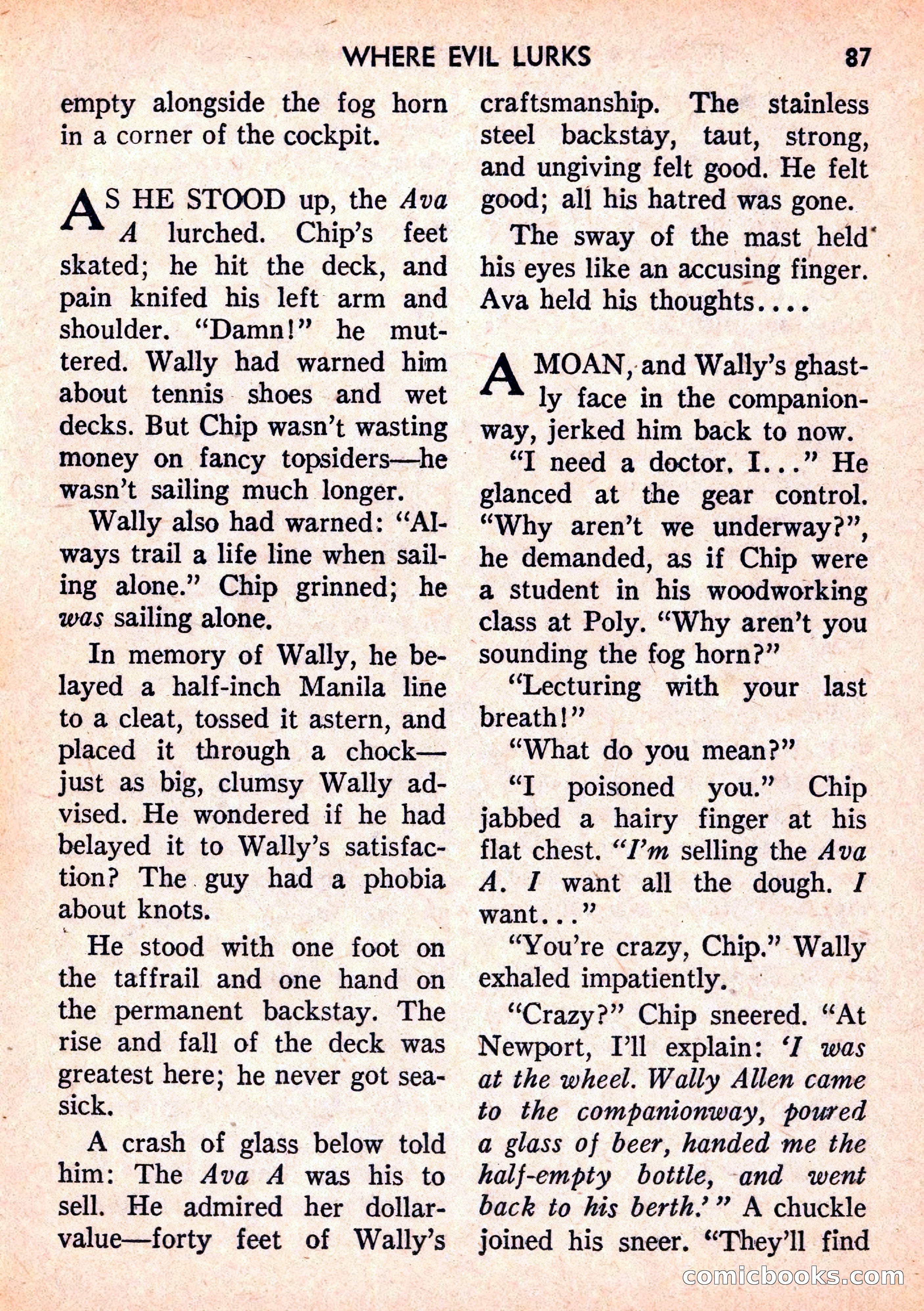Double Action Detective Magazine, September 1959 — page 87 of 132