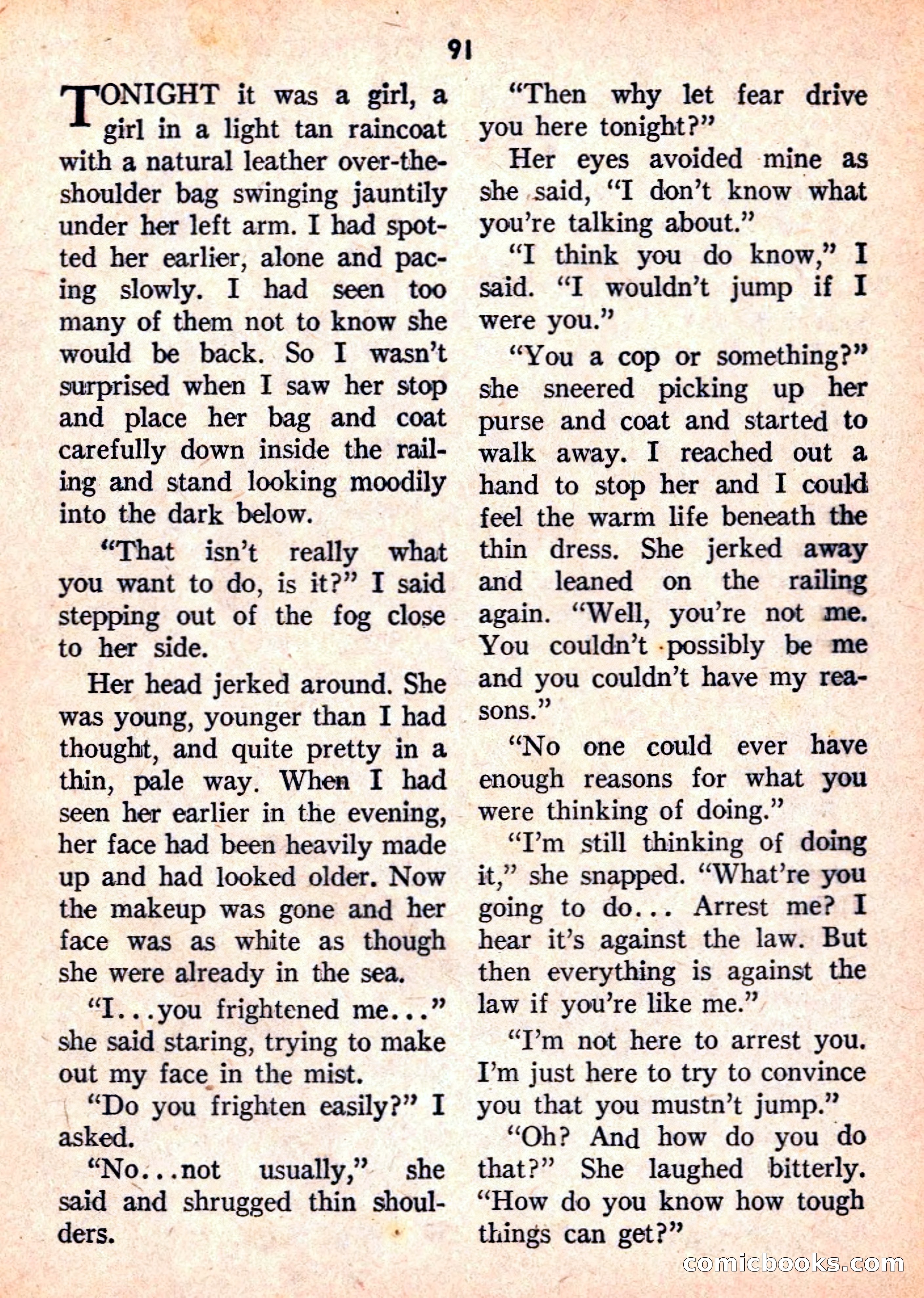 Double Action Detective Magazine, September 1959 — page 91 of 132