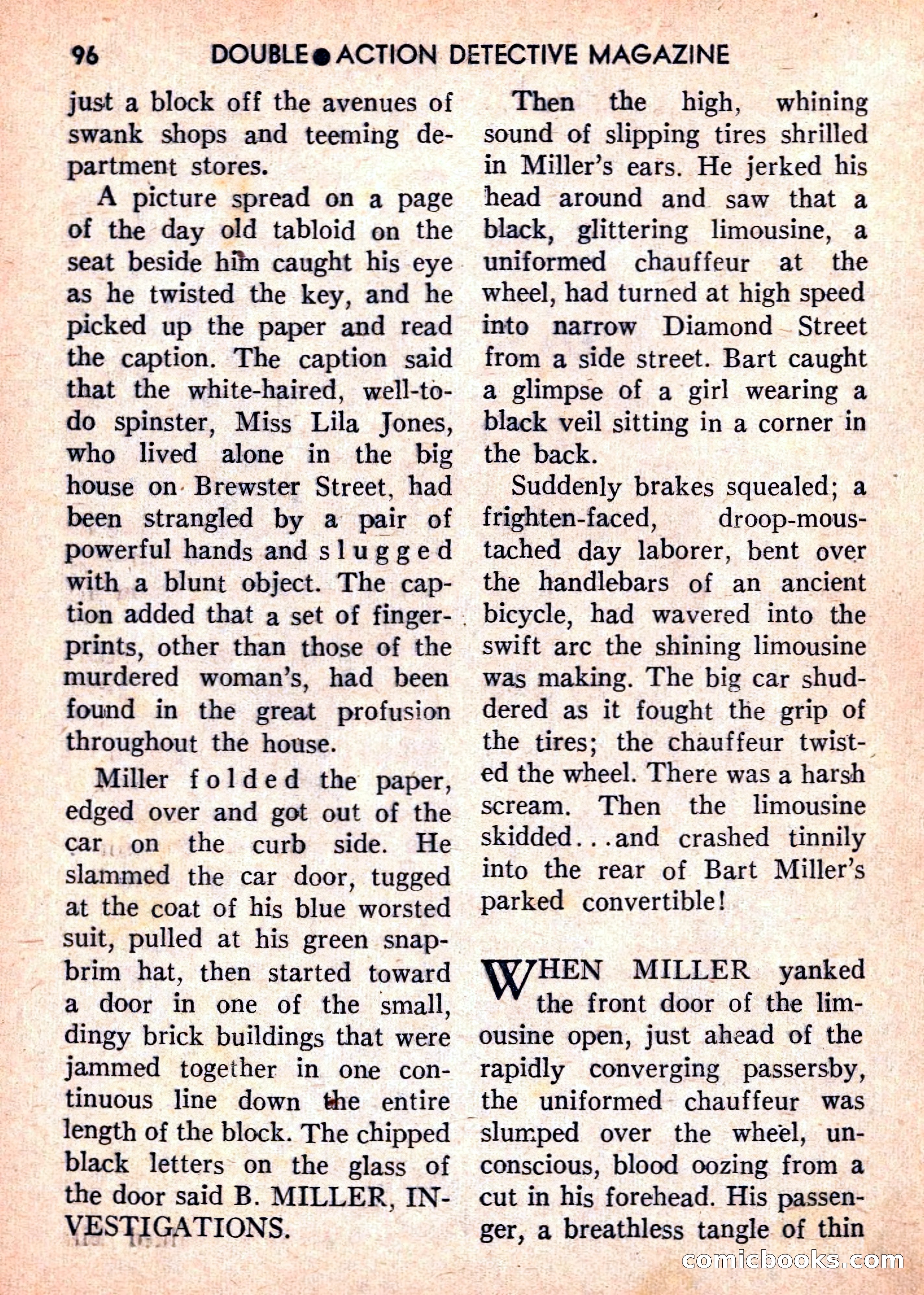 Double Action Detective Magazine, September 1959 — page 96 of 132