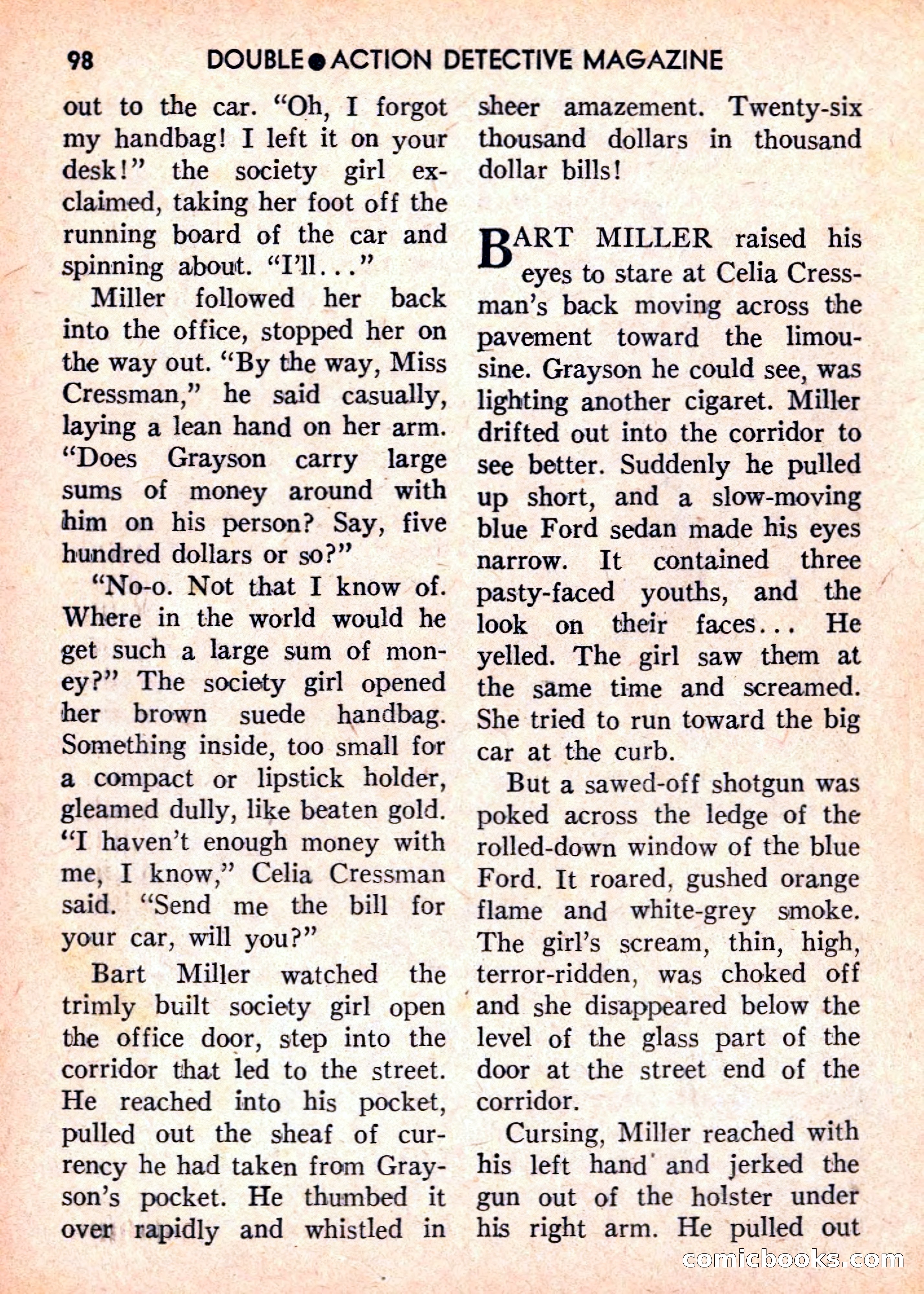 Double Action Detective Magazine, September 1959 — page 98 of 132