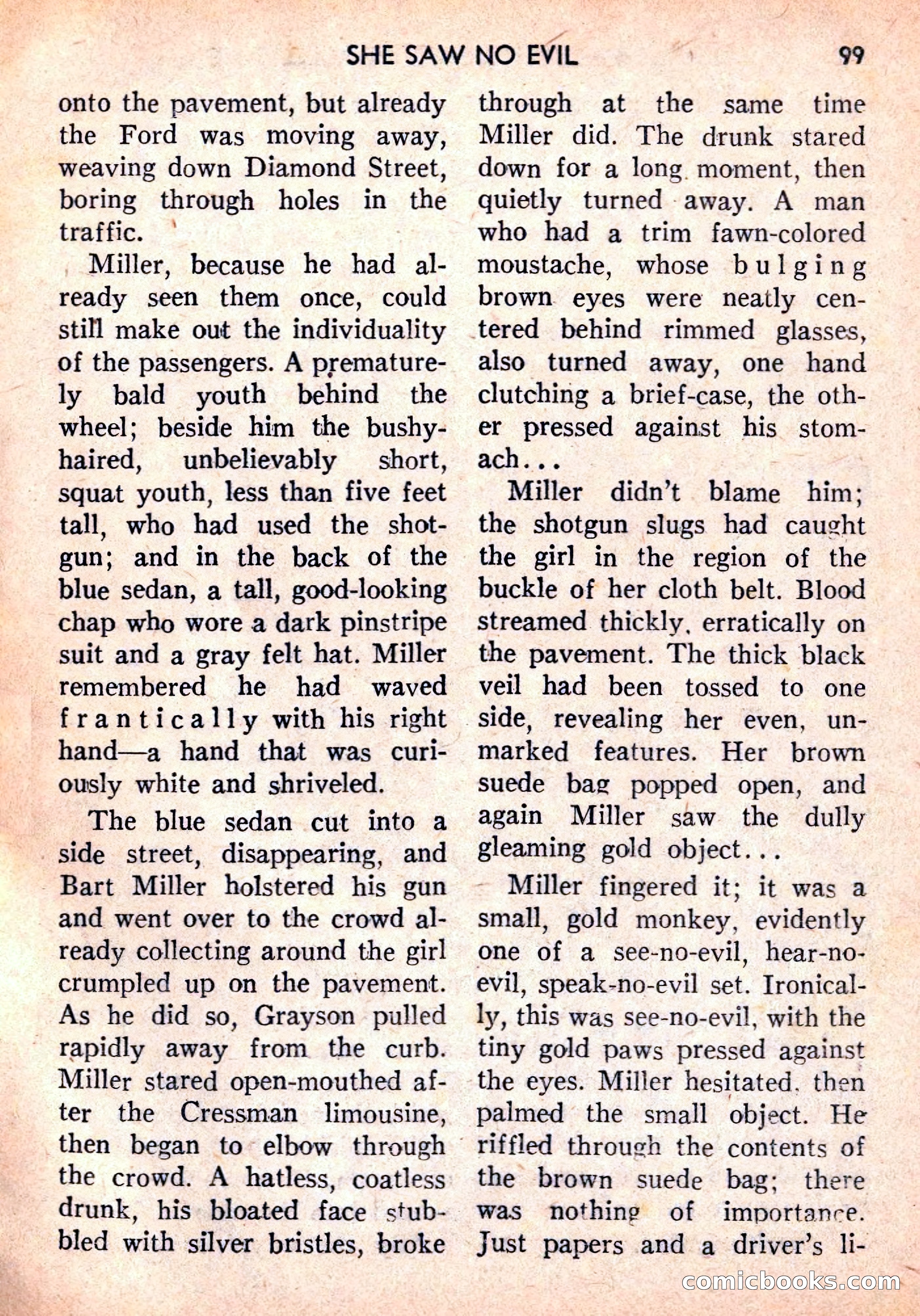 Double Action Detective Magazine, September 1959 — page 99 of 132