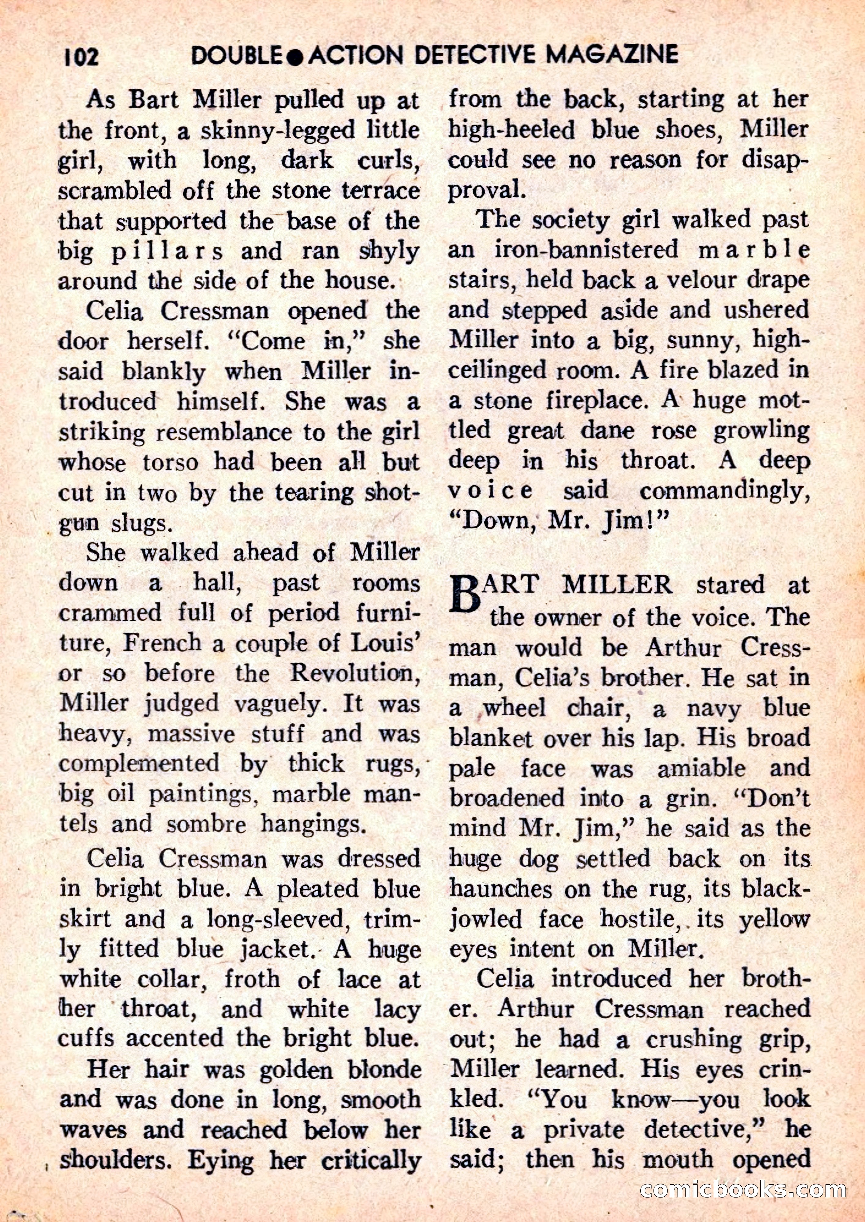 Double Action Detective Magazine, September 1959 — page 102 of 132