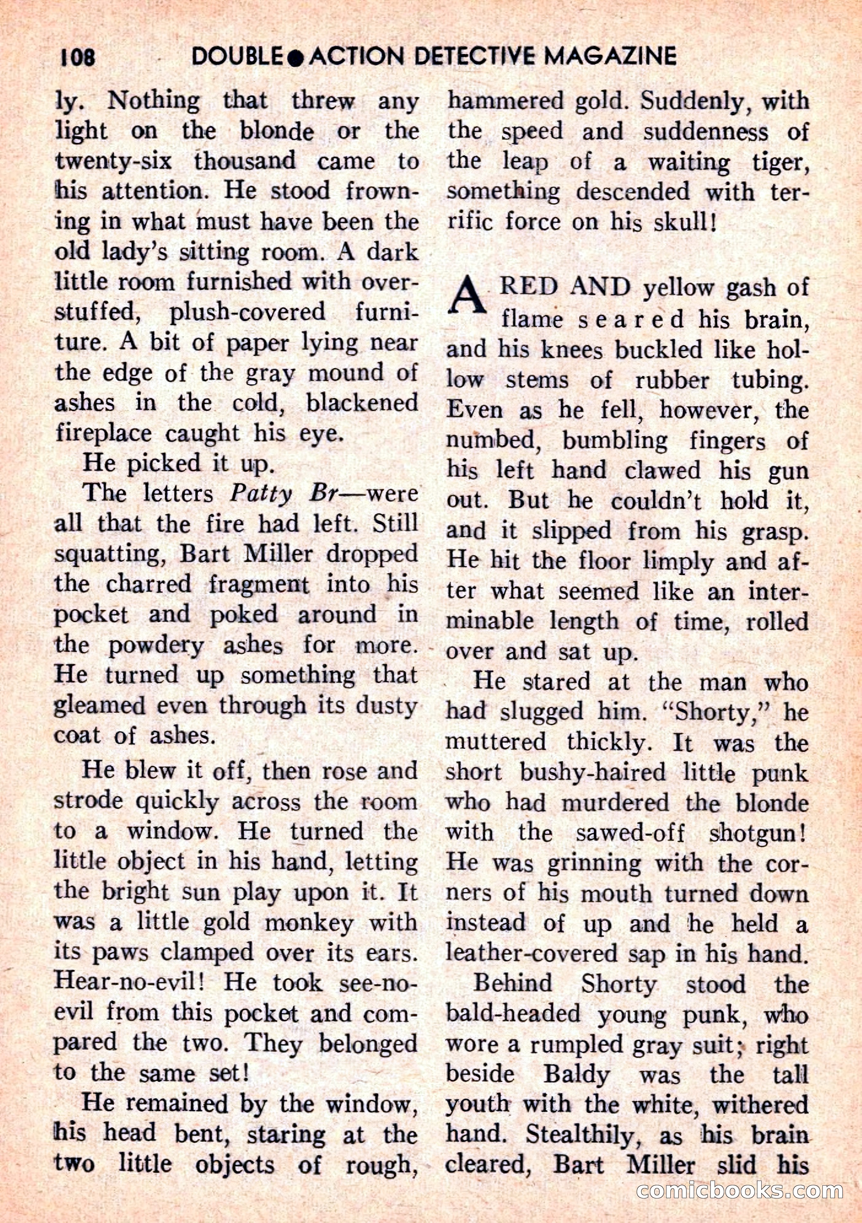 Double Action Detective Magazine, September 1959 — page 108 of 132