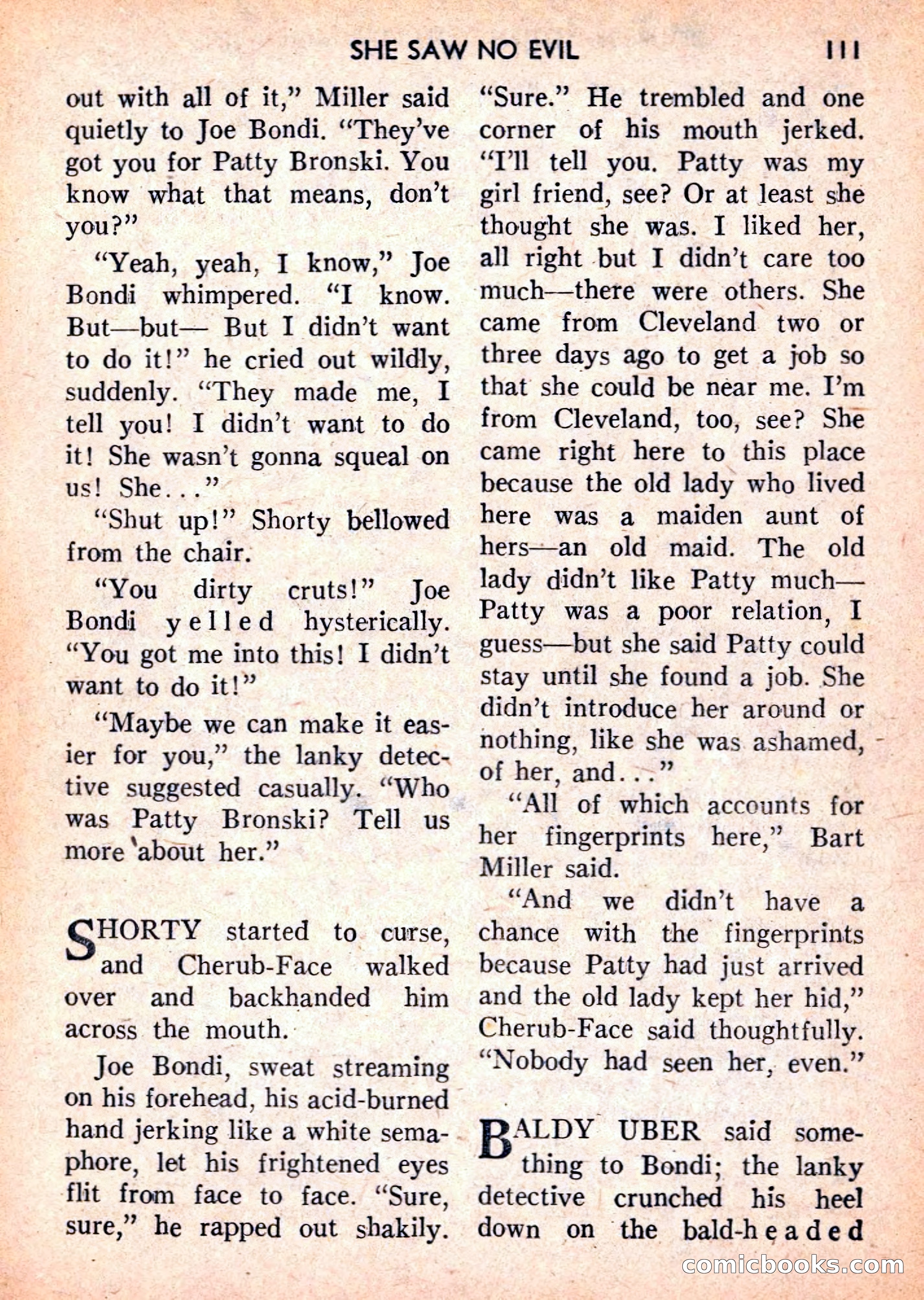 Double Action Detective Magazine, September 1959 — page 111 of 132