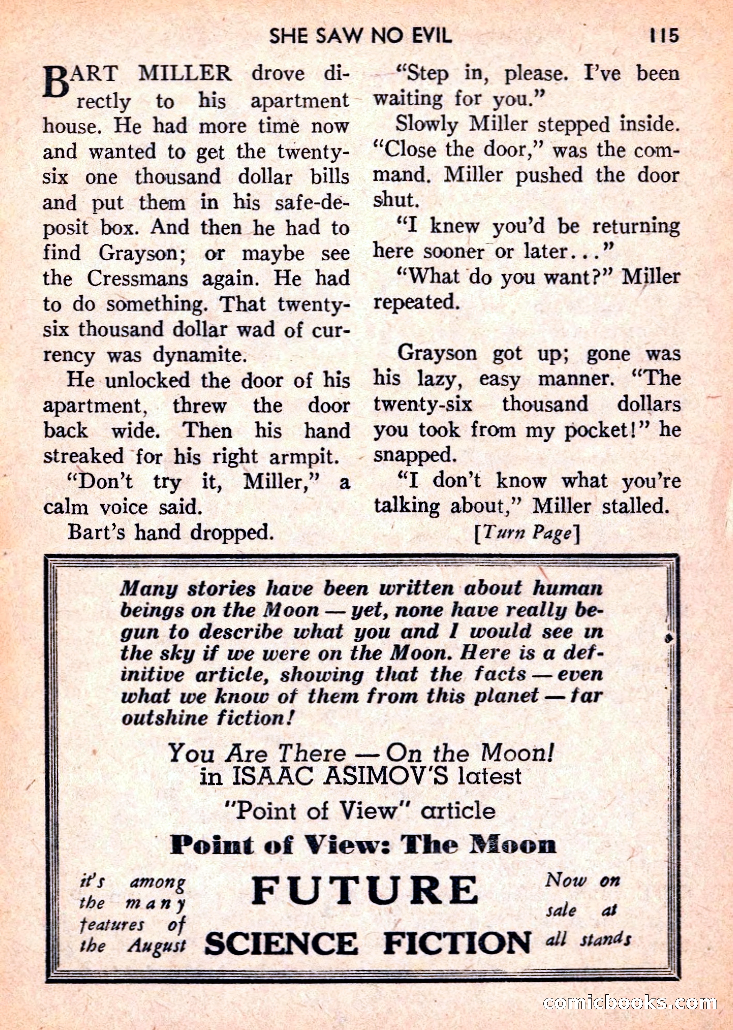 Double Action Detective Magazine, September 1959 — page 115 of 132