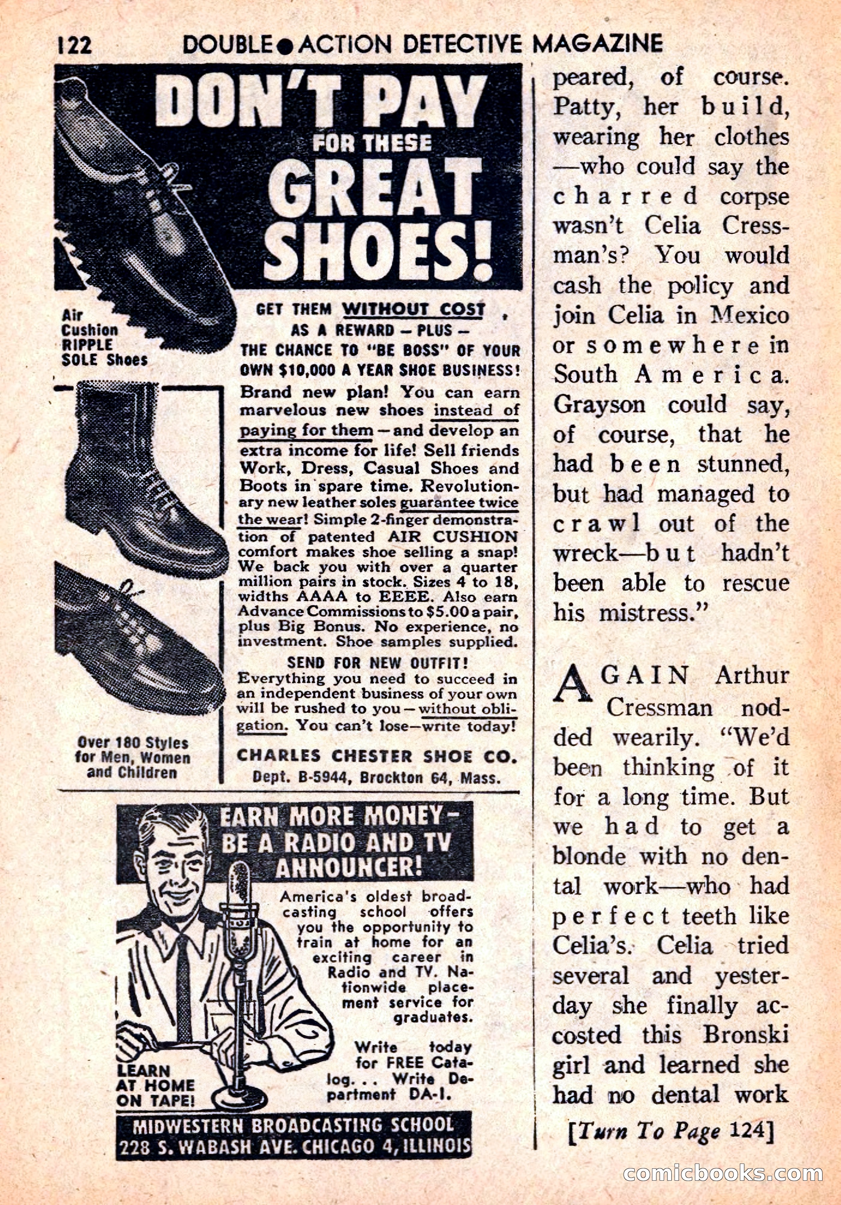 Double Action Detective Magazine, September 1959 — page 122 of 132