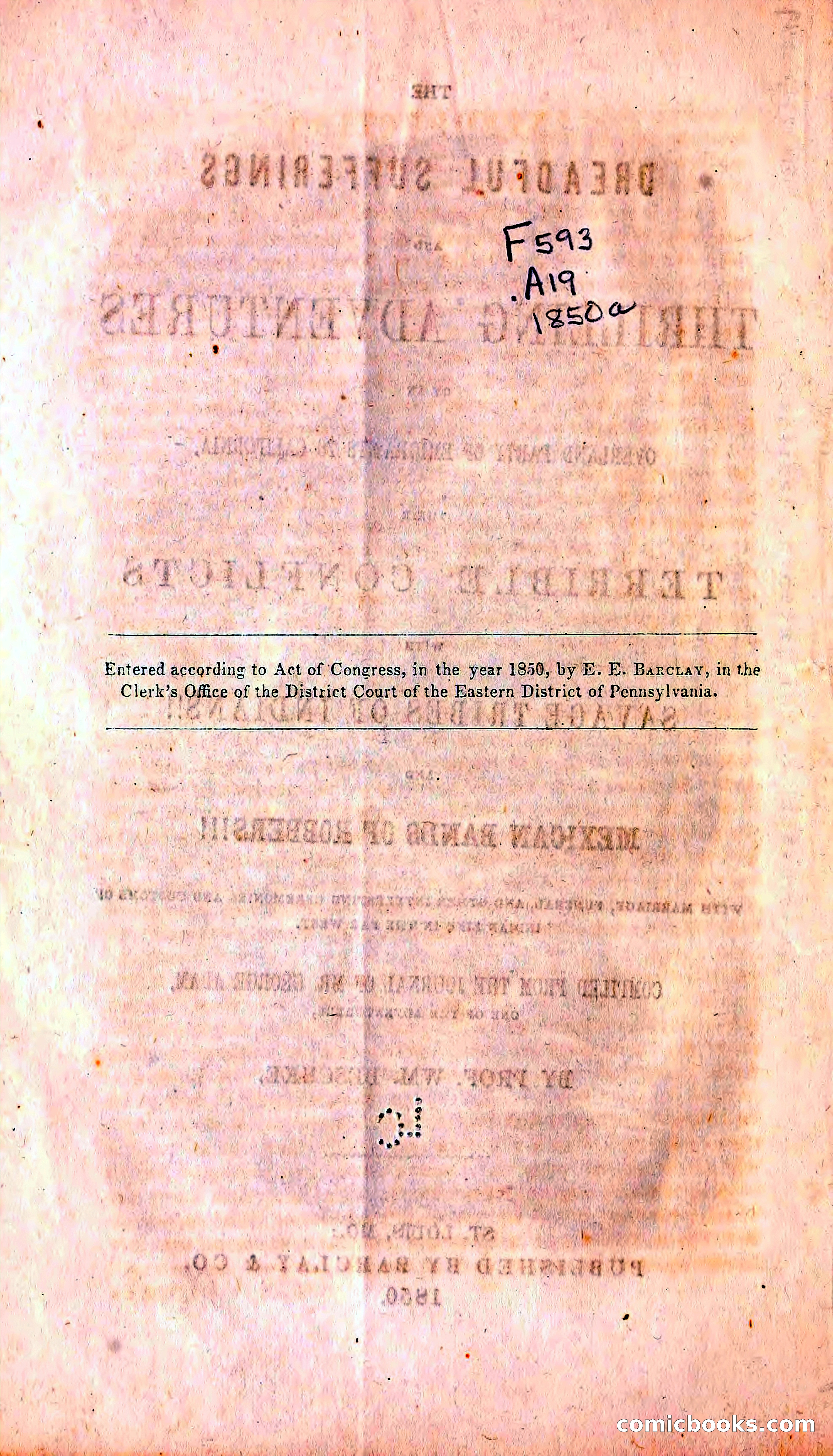 The Dreadful Sufferings and Thrilling Adventures of an Overland Party of Emigrants to California — page 11 of 86