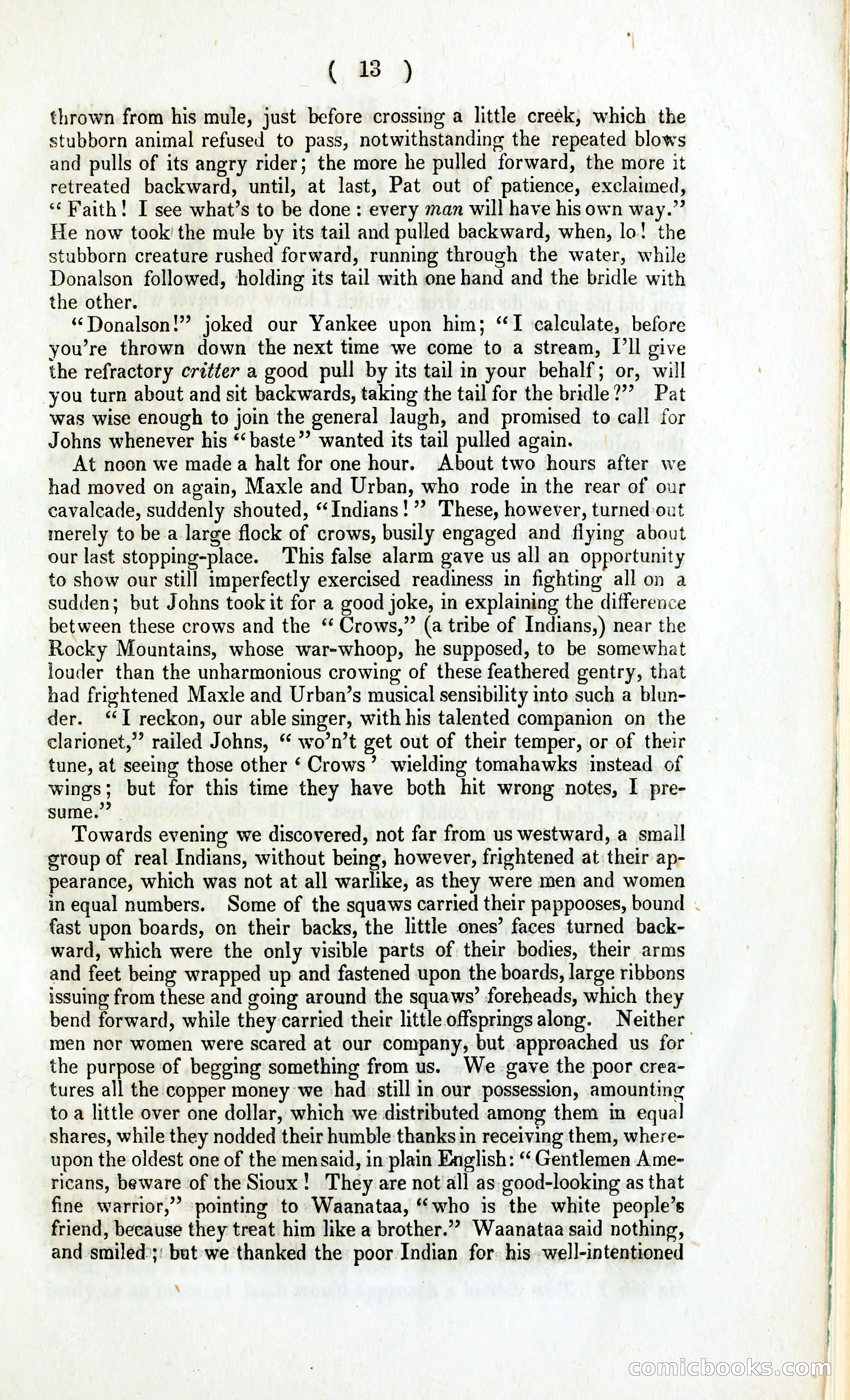 The Dreadful Sufferings and Thrilling Adventures of an Overland Party of Emigrants to California — page 18 of 86