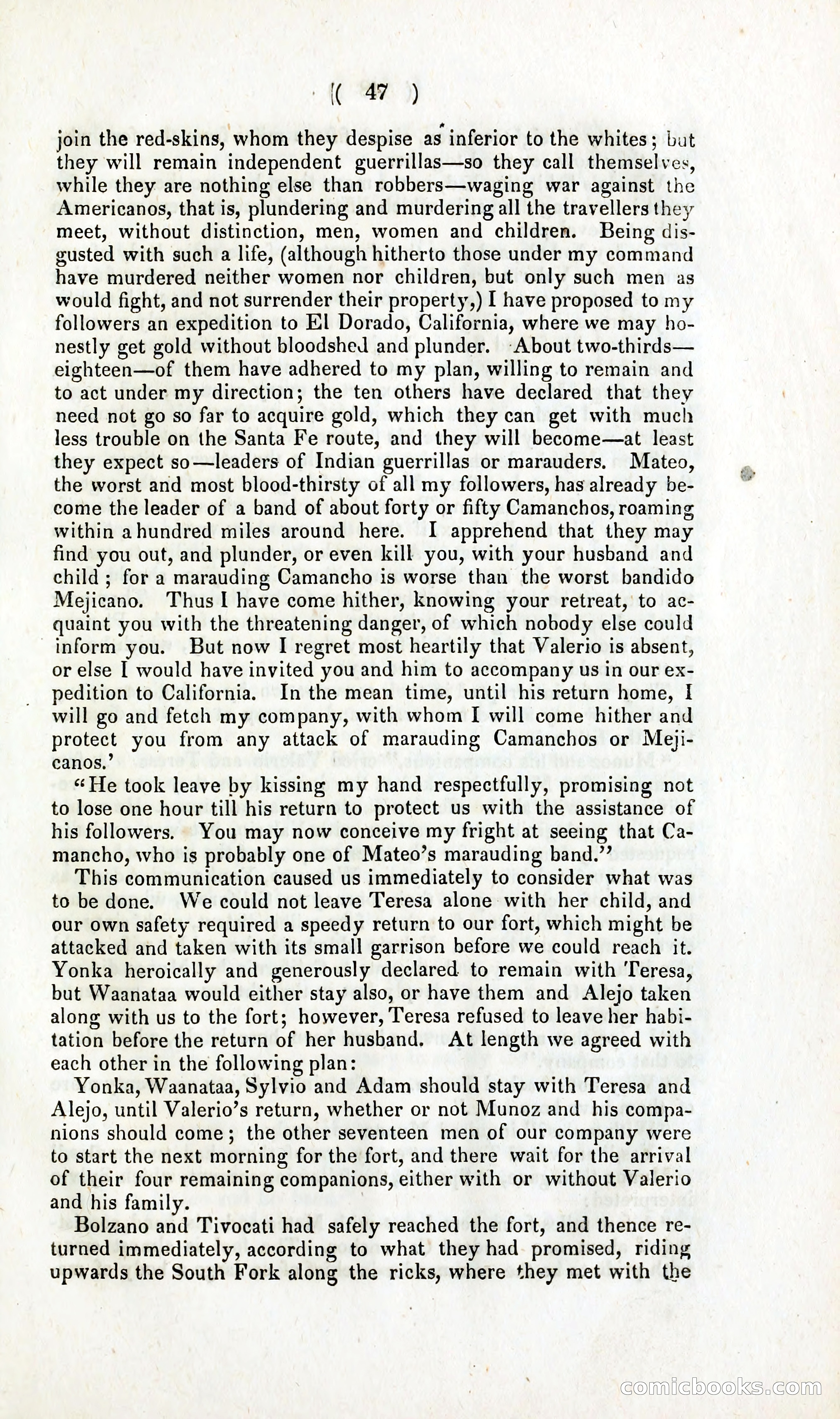 The Dreadful Sufferings and Thrilling Adventures of an Overland Party of Emigrants to California — page 58 of 86