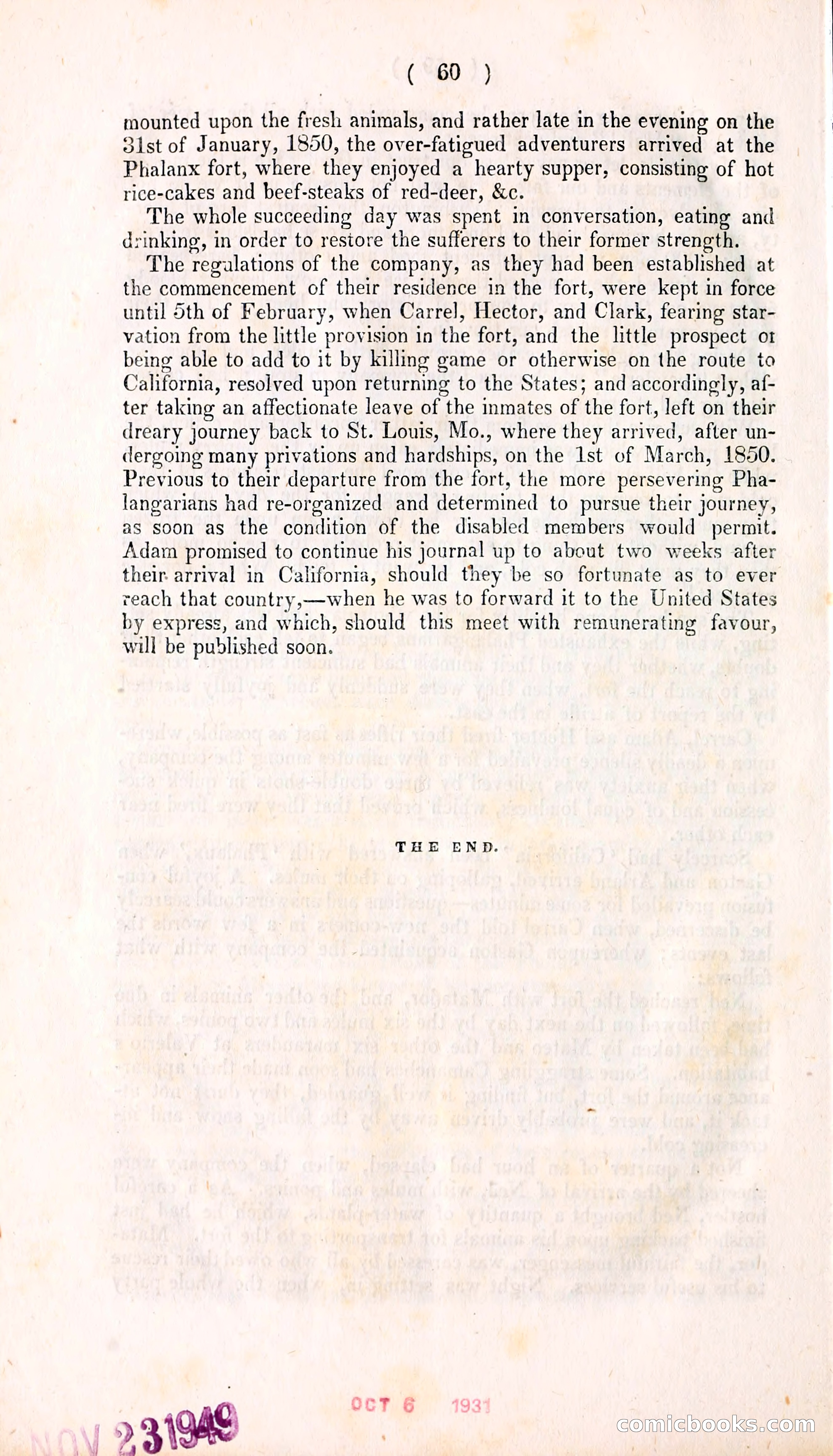 The Dreadful Sufferings and Thrilling Adventures of an Overland Party of Emigrants to California — page 71 of 86