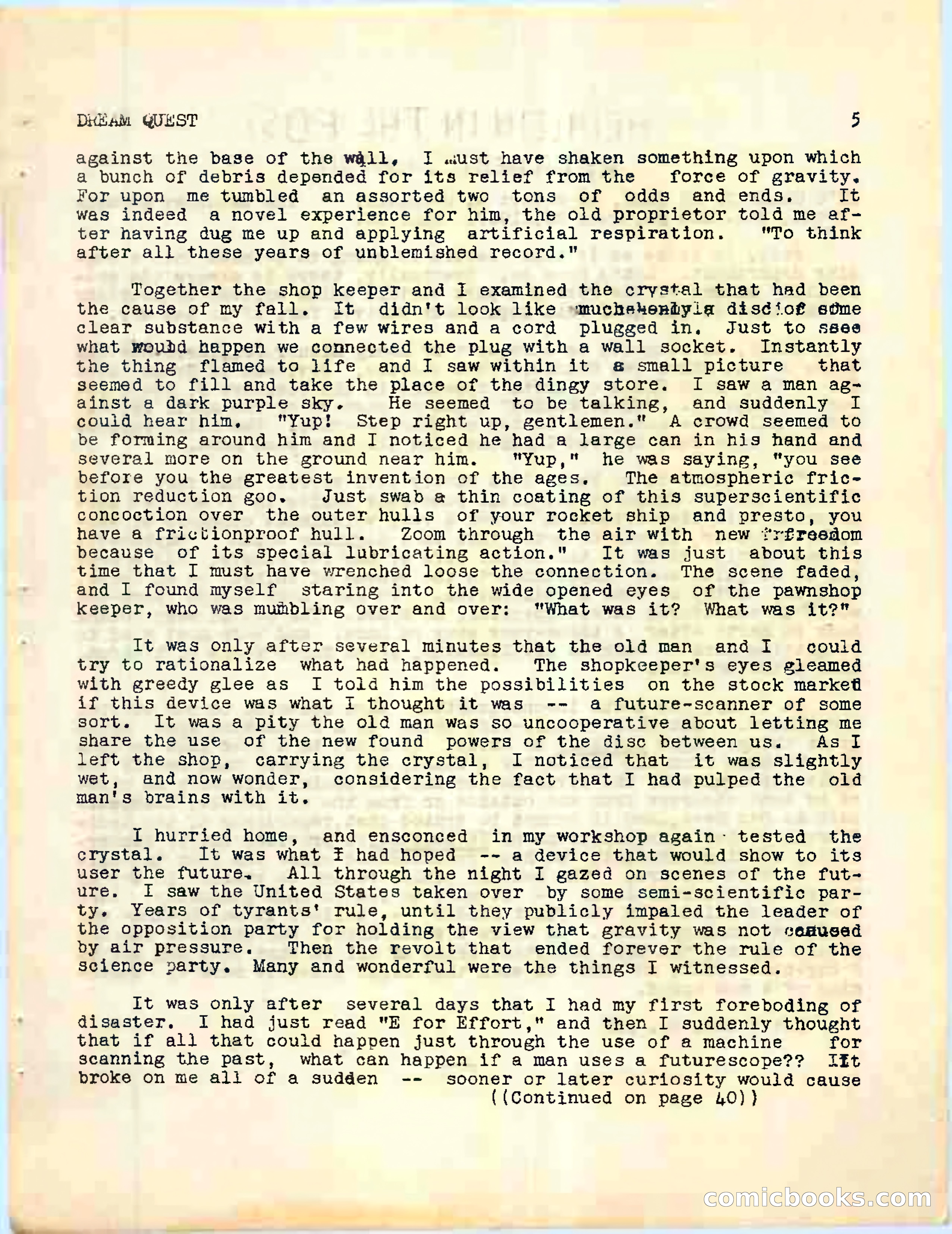 Dream Quest, Vol. 1, No. 2 — page 7 of 44