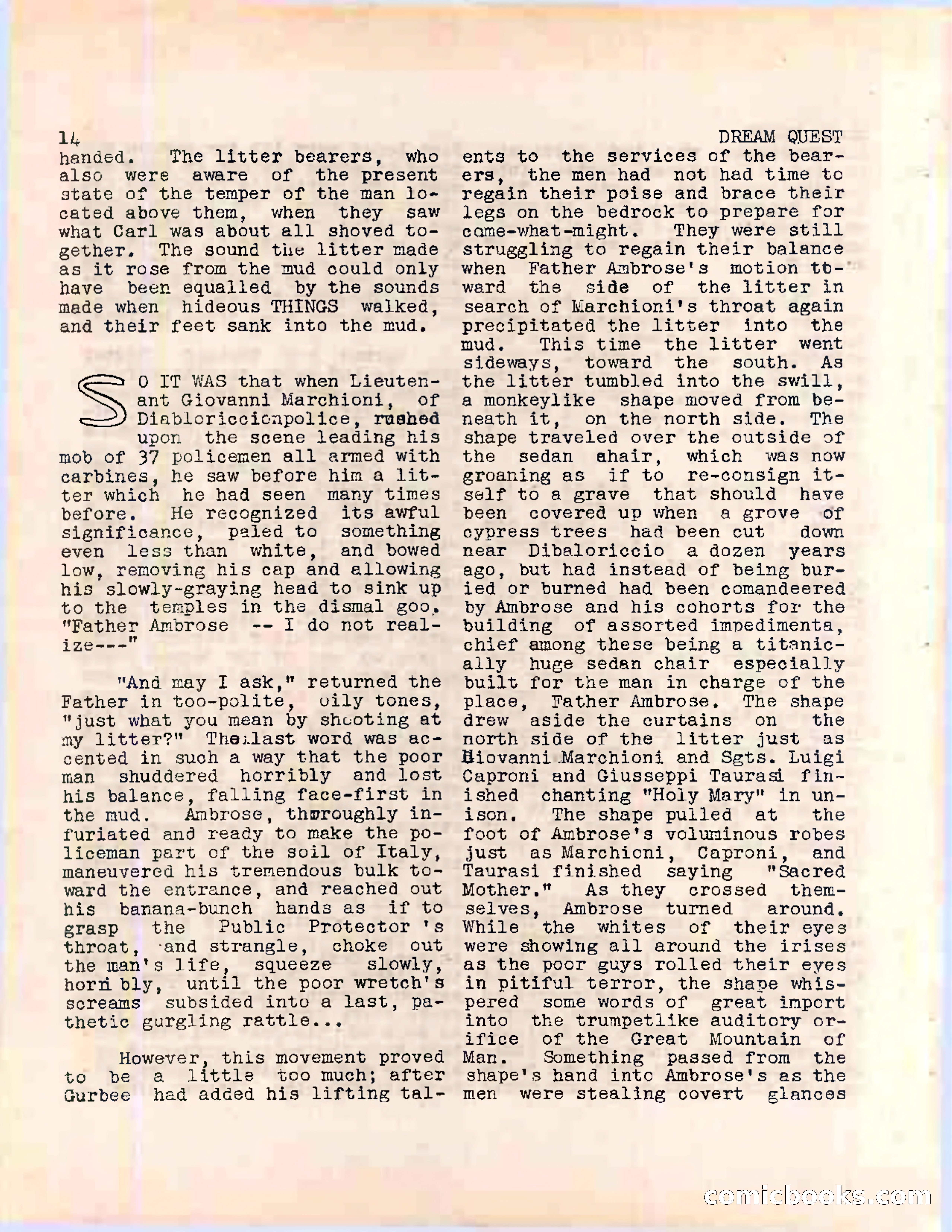 Dream Quest, Vol. 1, No. 2 — page 16 of 44