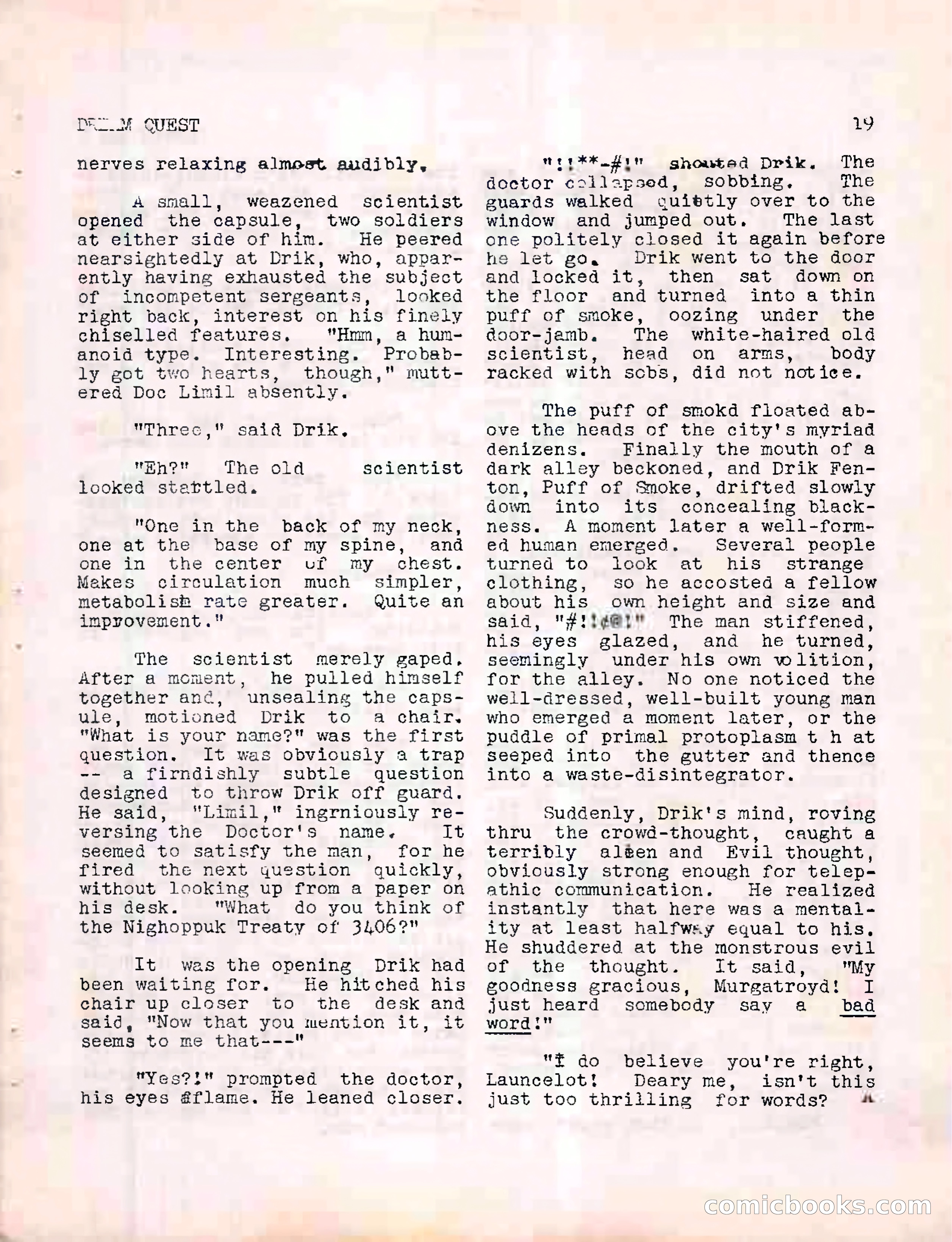 Dream Quest, Vol. 1, No. 2 — page 21 of 44