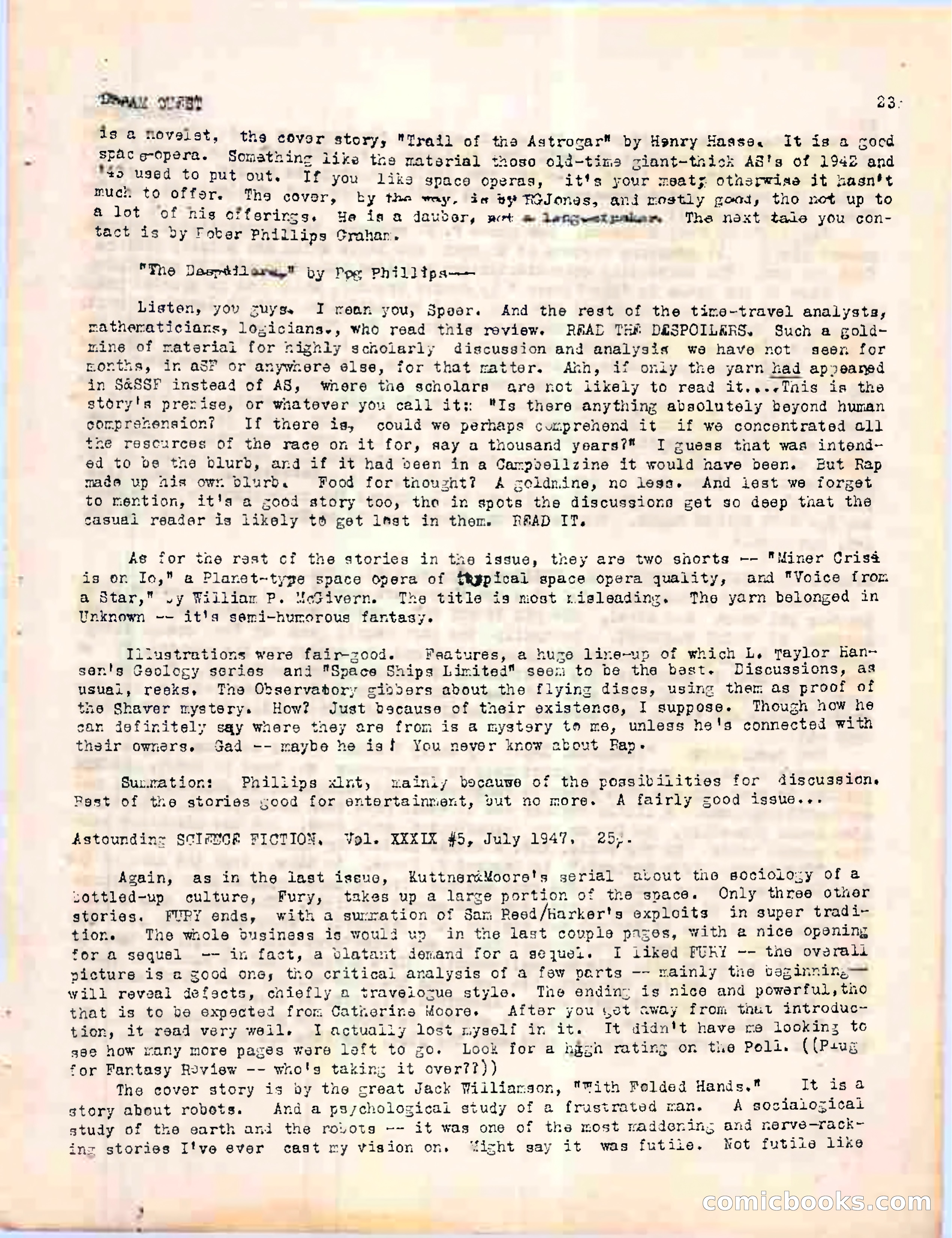 Dream Quest, Vol. 1, No. 2 — page 25 of 44
