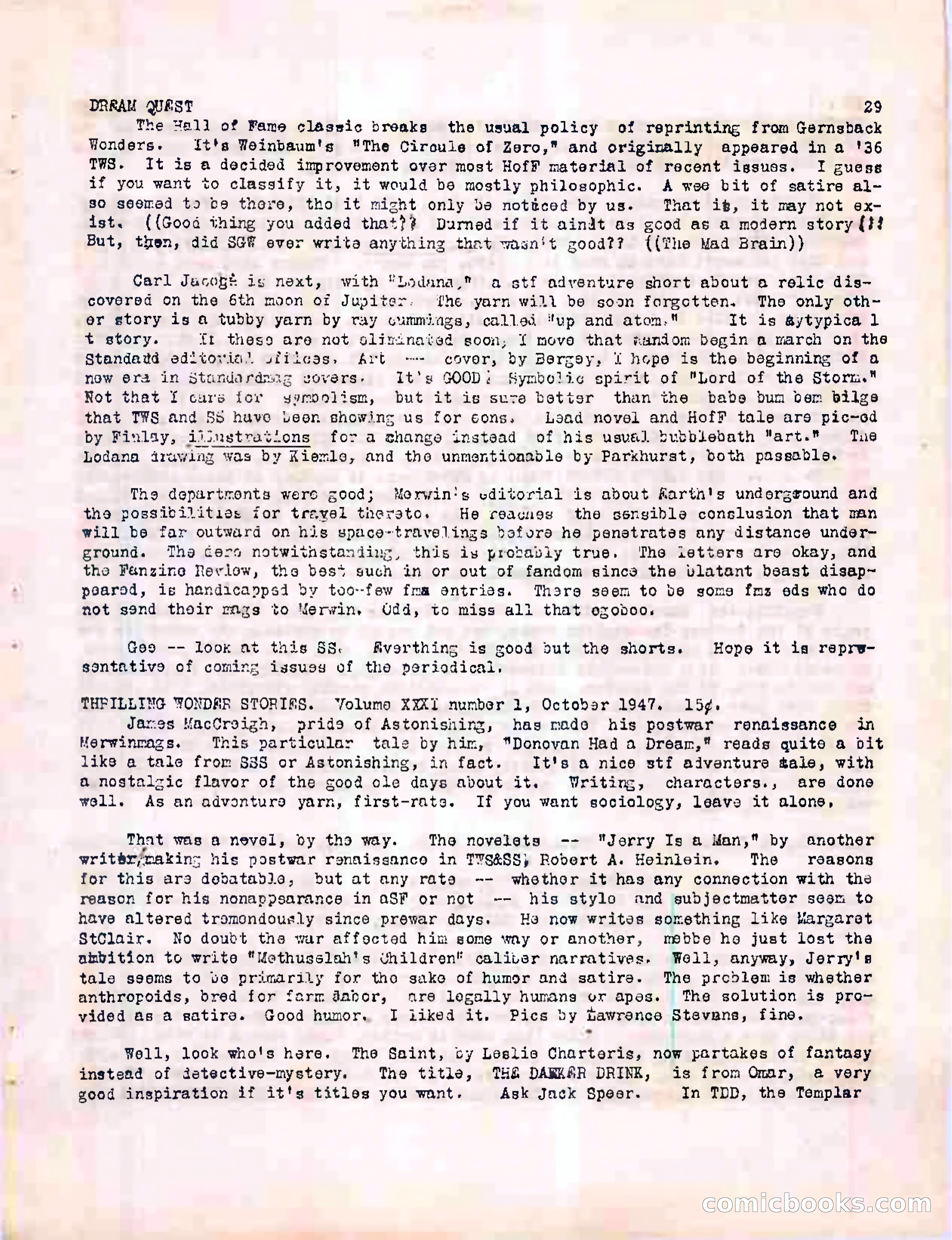Dream Quest, Vol. 1, No. 2 — page 31 of 44