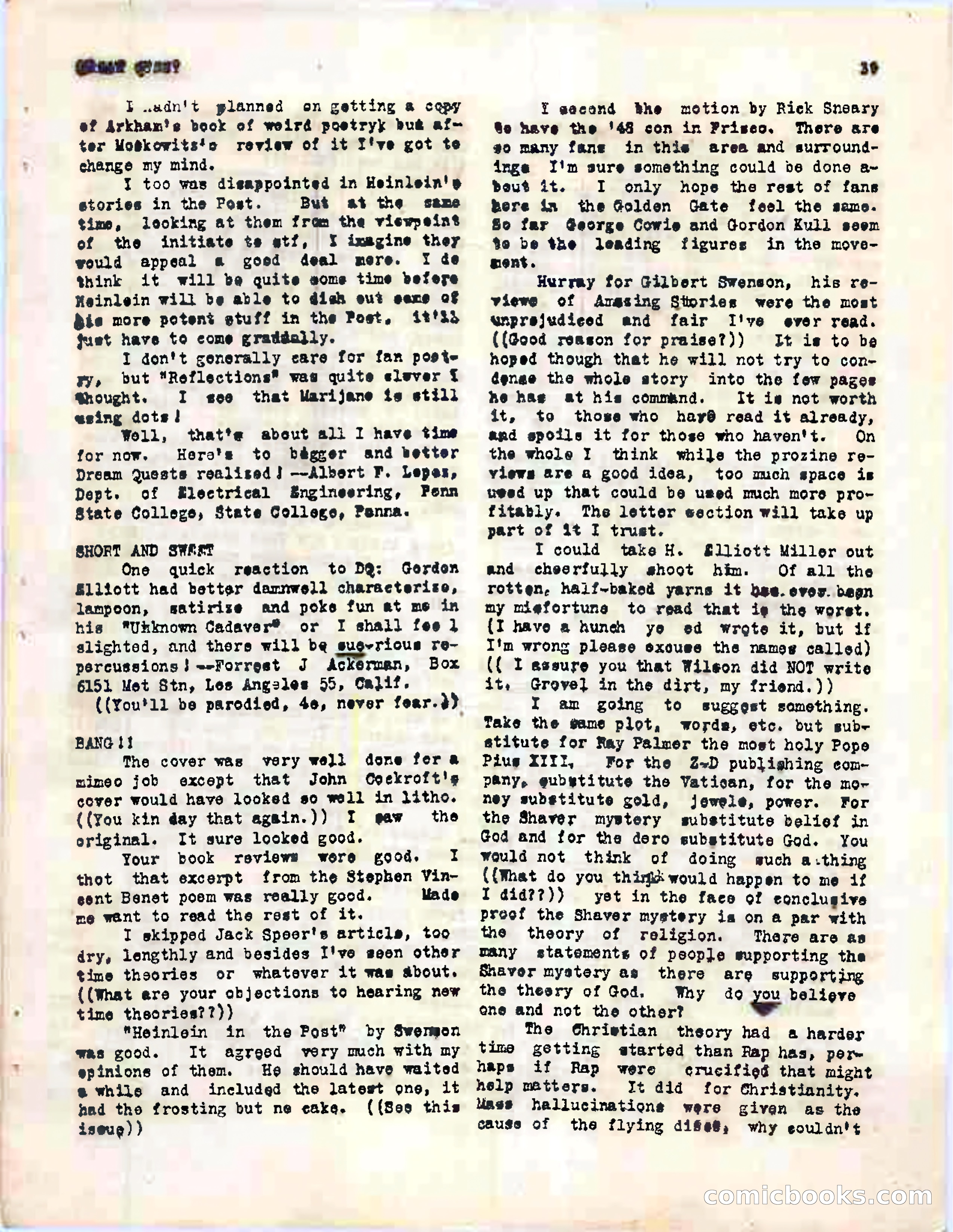 Dream Quest, Vol. 1, No. 2 — page 41 of 44