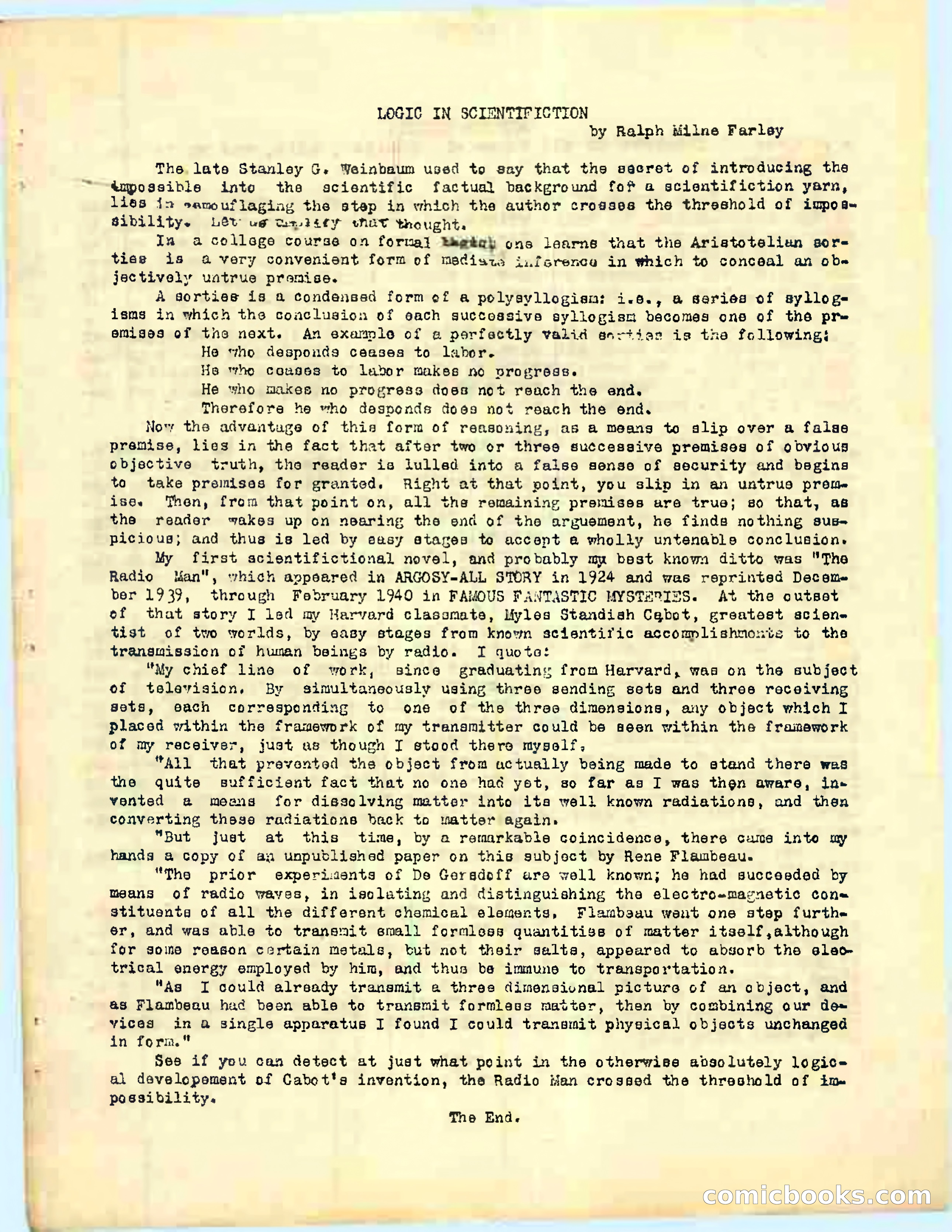 Dream Quest, Vol. 1, No. 2 — page 43 of 44