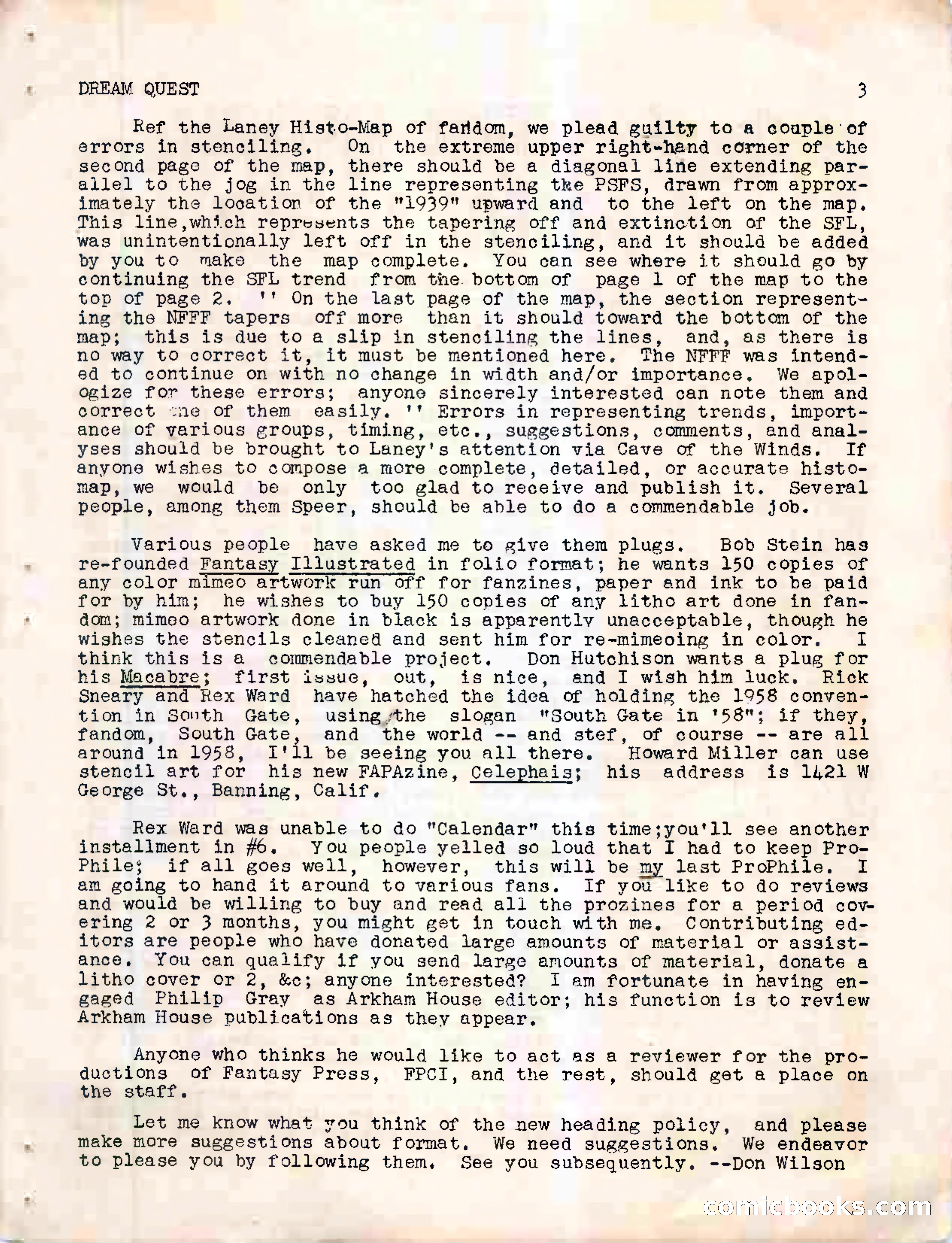 Dream Quest, Vol. 1, No. 5 — page 5 of 44