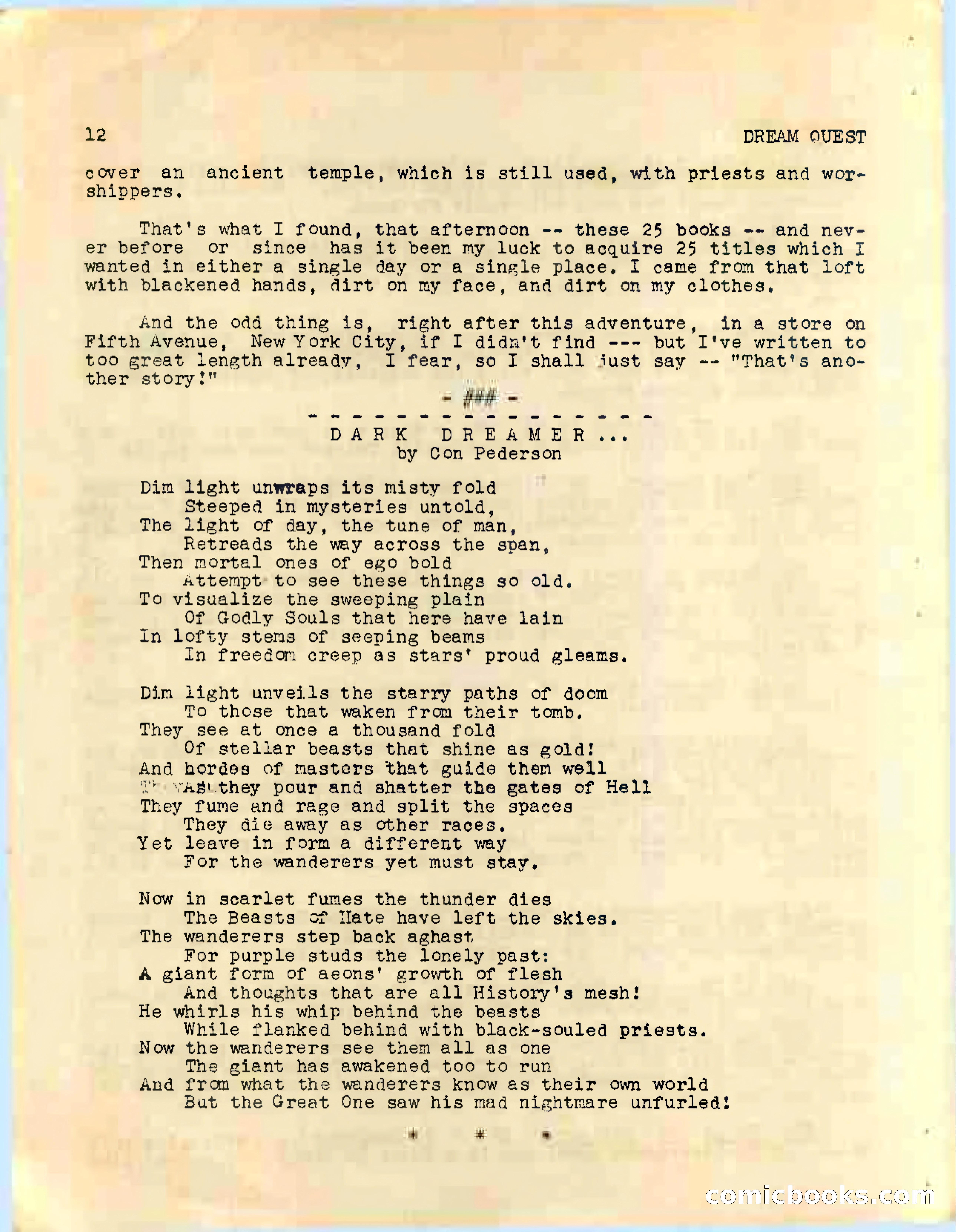 Dream Quest, Vol. 1, No. 5 — page 18 of 44
