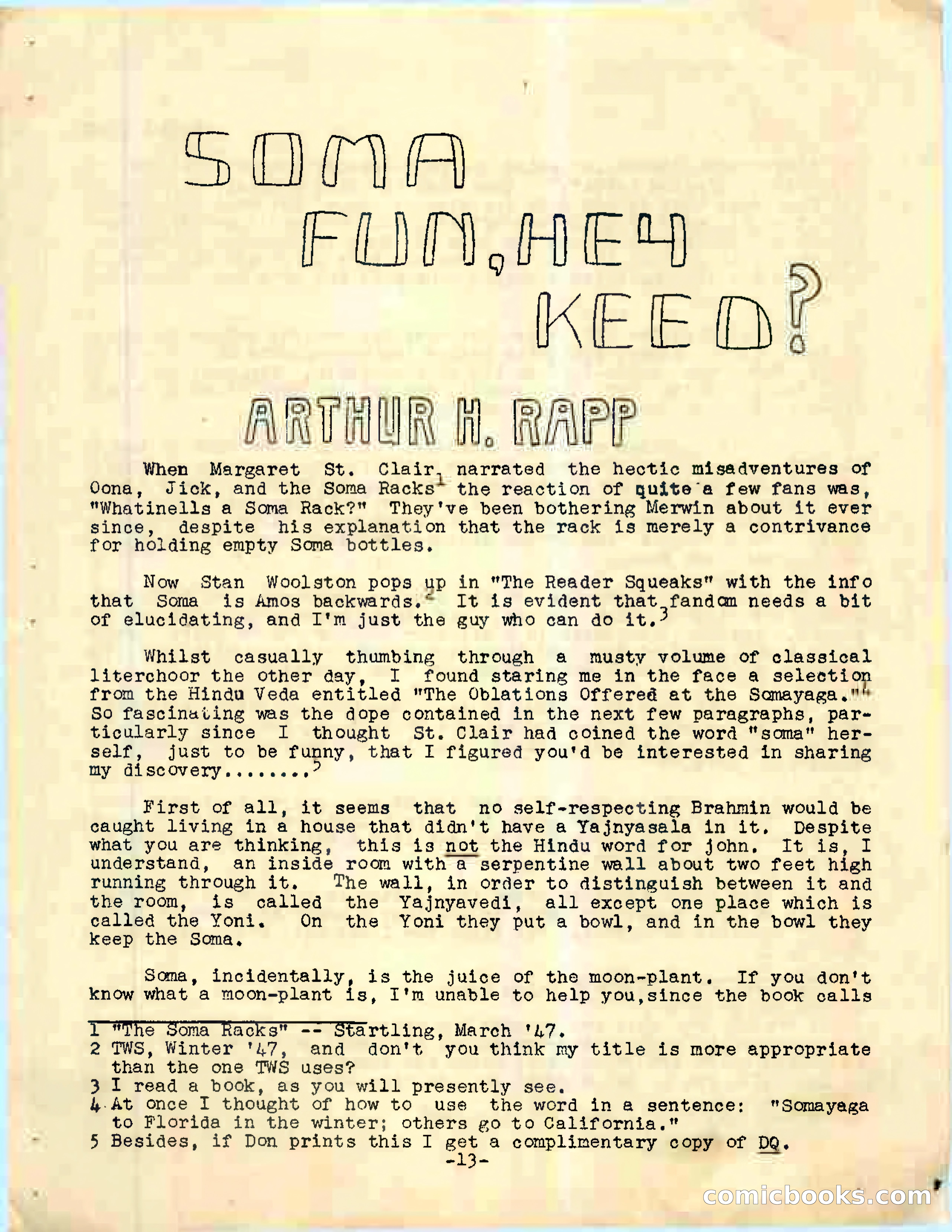 Dream Quest, Vol. 1, No. 5 — page 20 of 44