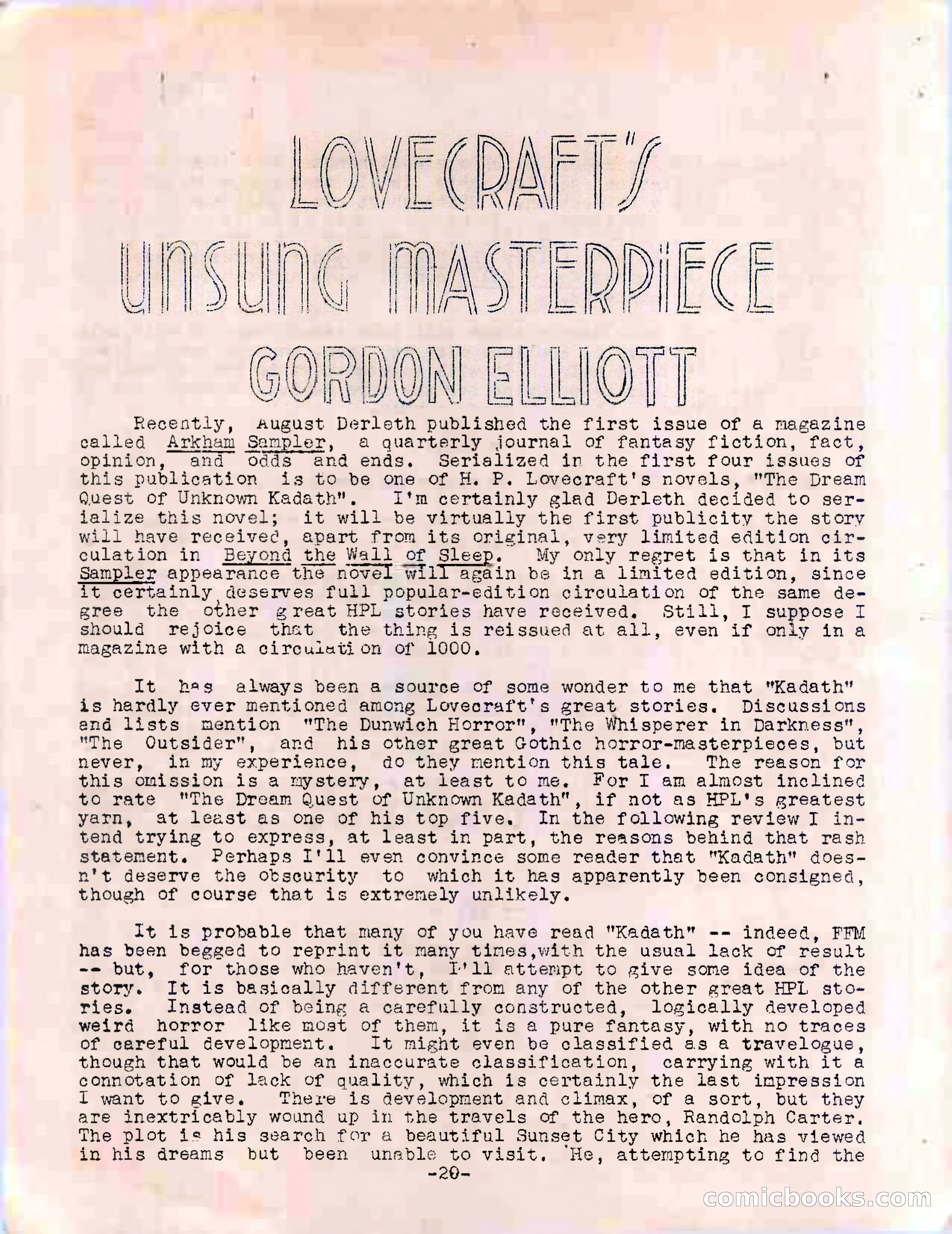 Dream Quest, Vol. 1, No. 5 — page 27 of 44